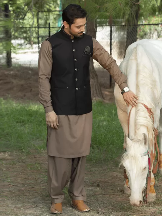 Brown Kurta Shalwar