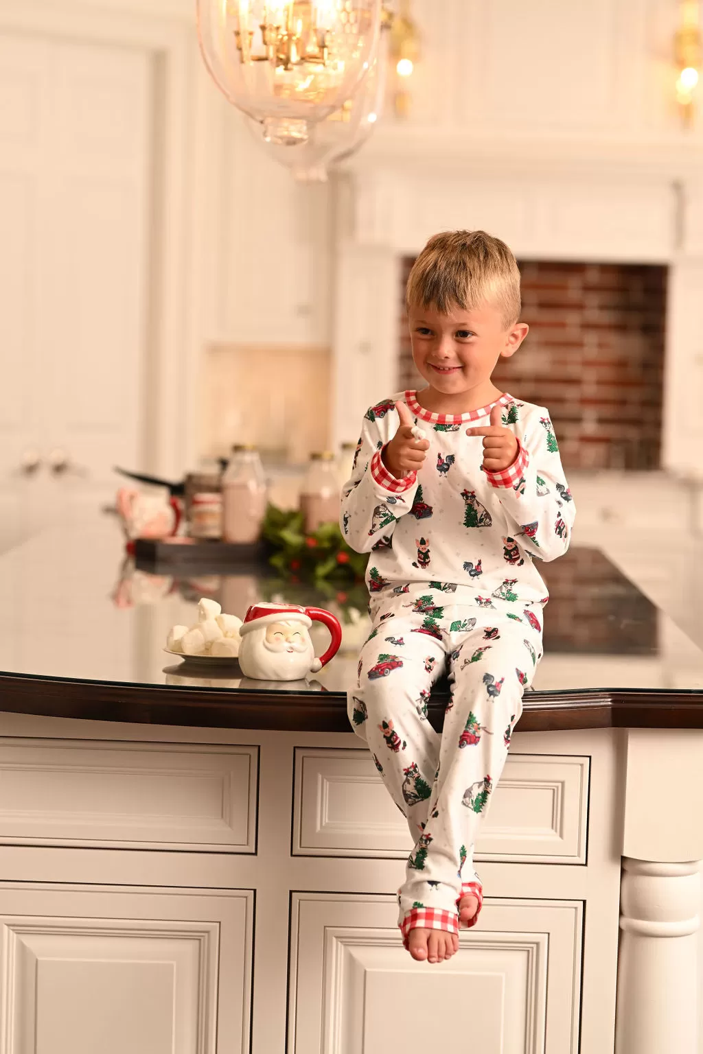 Buttflap Pajamas - Christmas On The Farm Holiday Lounge PREORDER