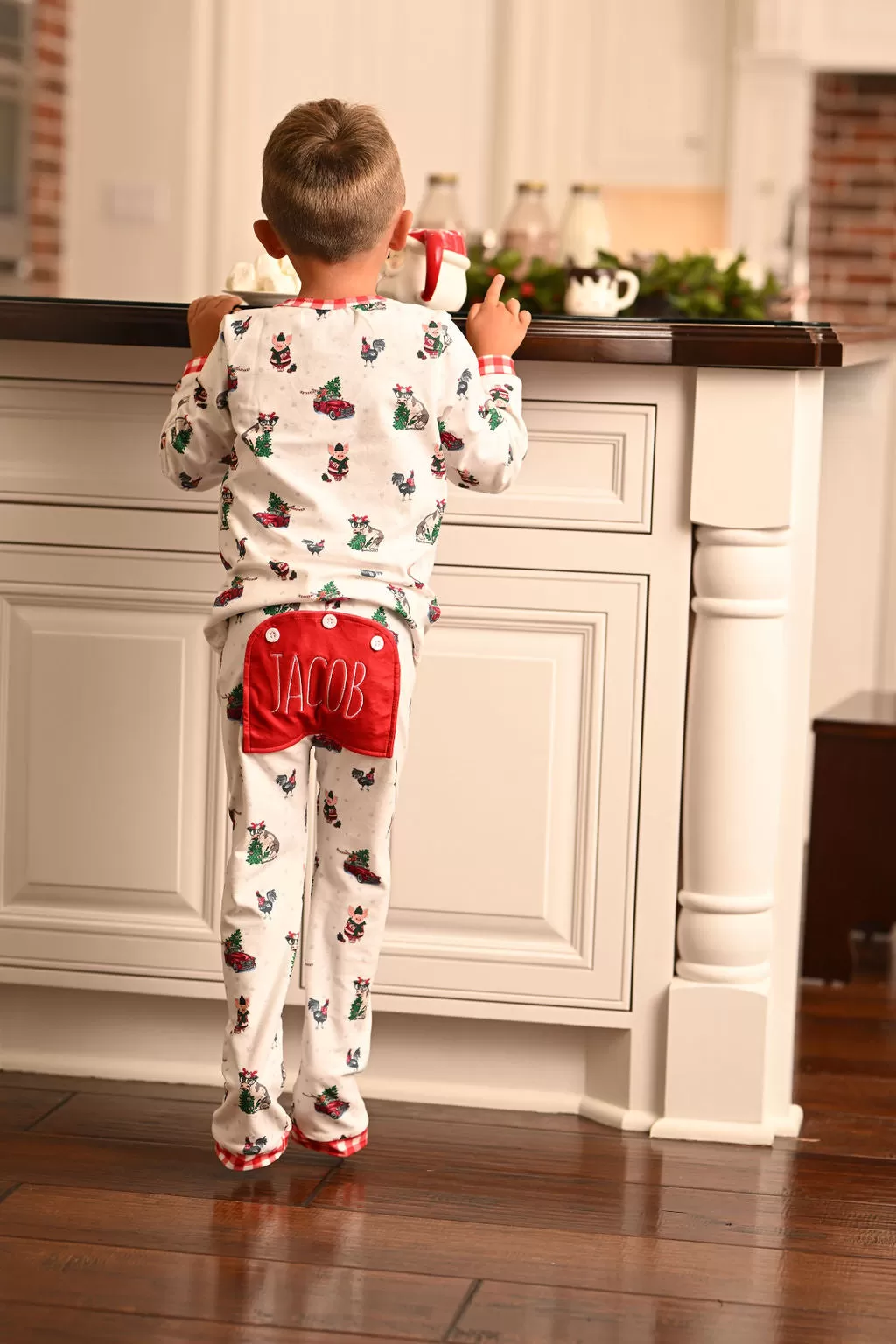 Buttflap Pajamas - Christmas On The Farm Holiday Lounge PREORDER