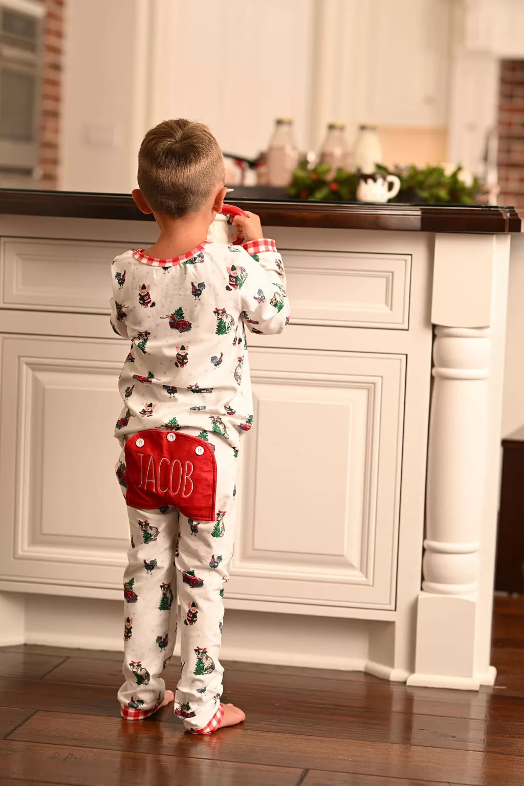 Buttflap Pajamas - Christmas On The Farm Holiday Lounge PREORDER