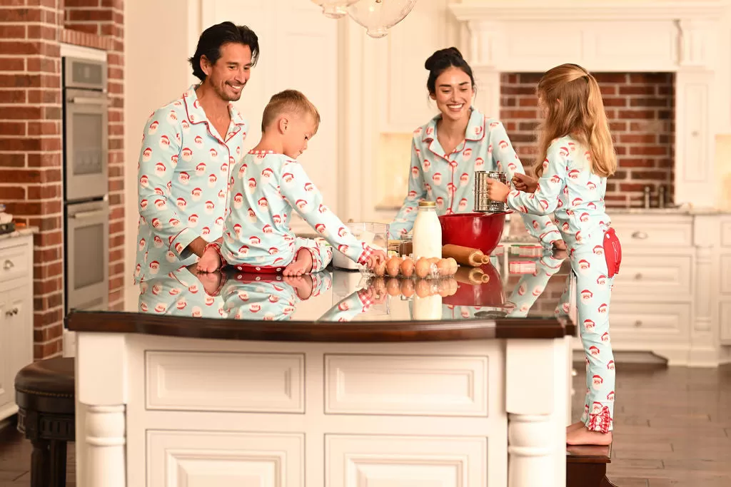 Button Down Pajamas - Vintage Santa Holiday Lounge PREORDER