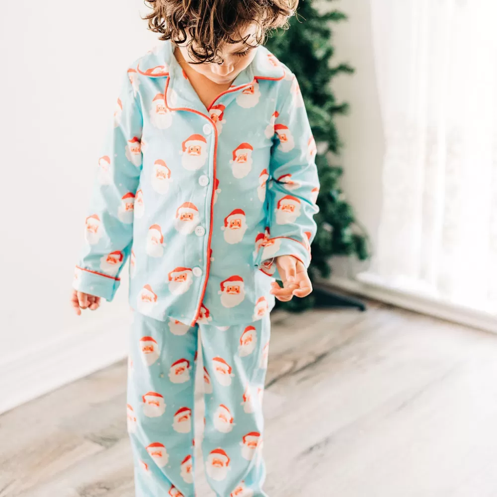 Button Down Pajamas - Vintage Santa Holiday Lounge PREORDER