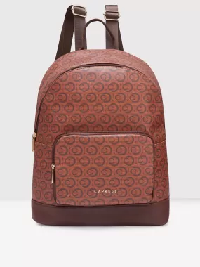 Caprese Cleo Laptop Backpack Large Brown