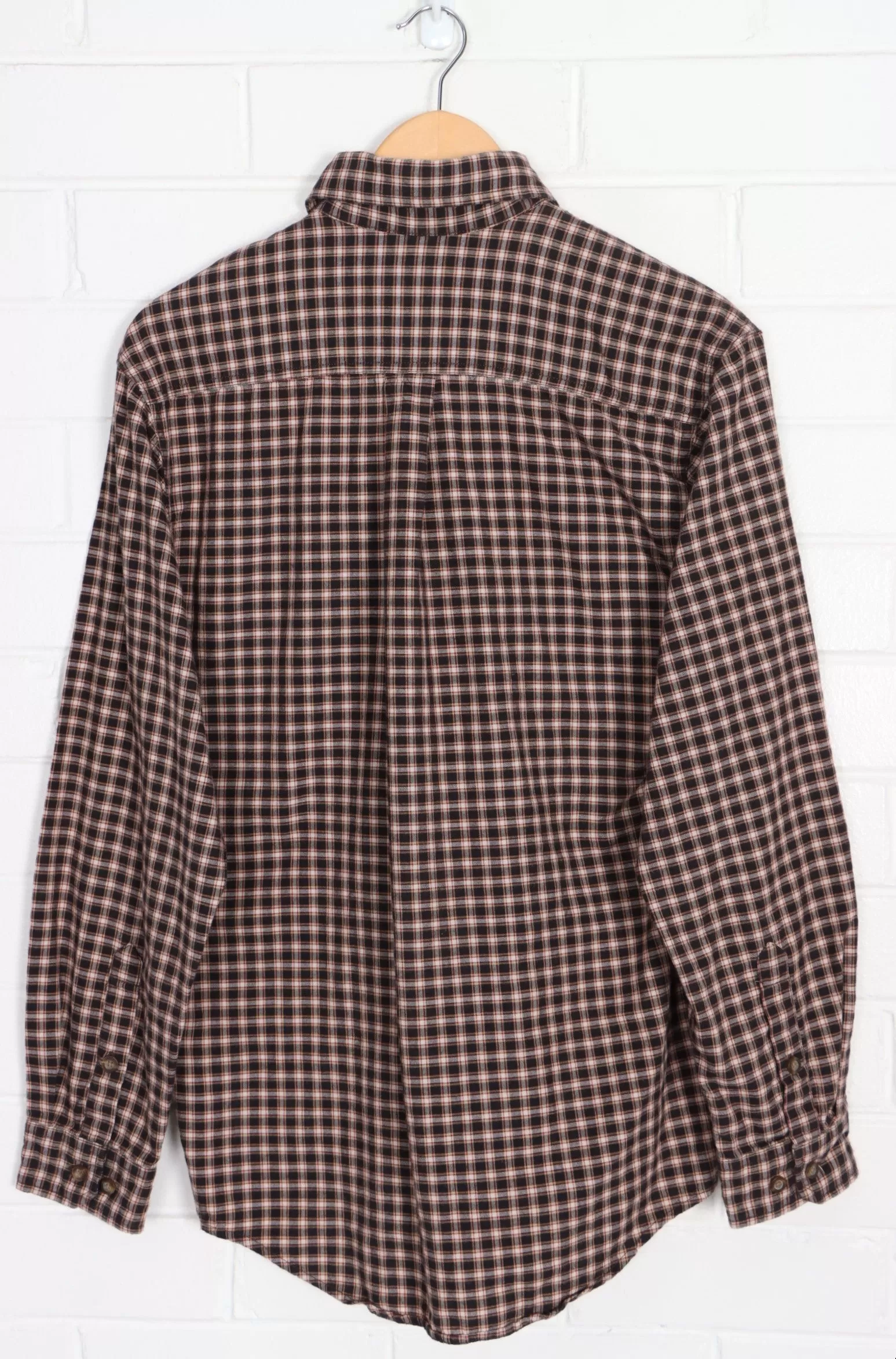 CARHARTT Brown Plaid Button Up Utility Shirt (S)