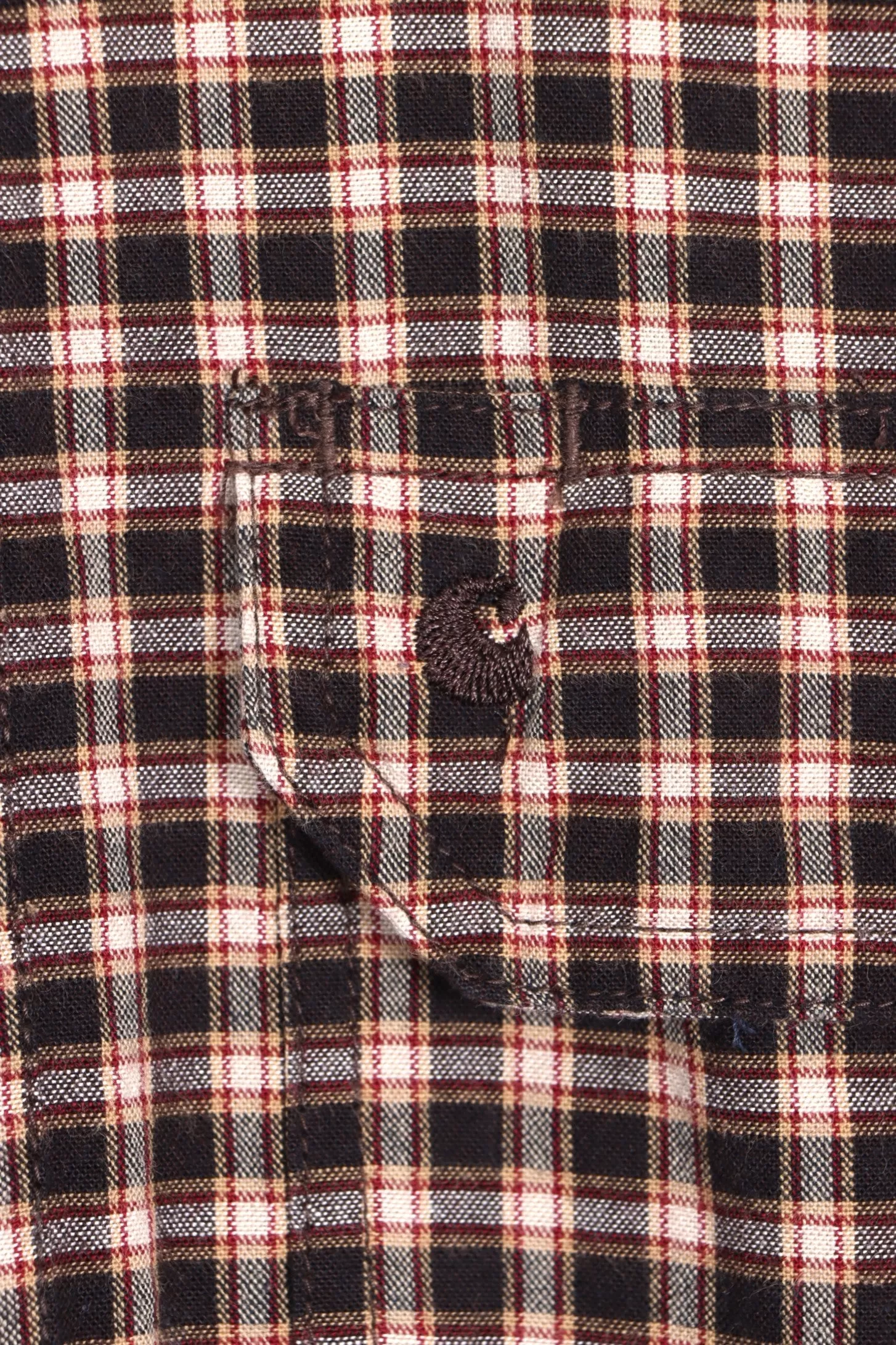 CARHARTT Brown Plaid Button Up Utility Shirt (S)