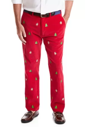 Castaway Beachcomber Corduroy Pant Crimson w/ Rockin’ Around the Christmas Tree