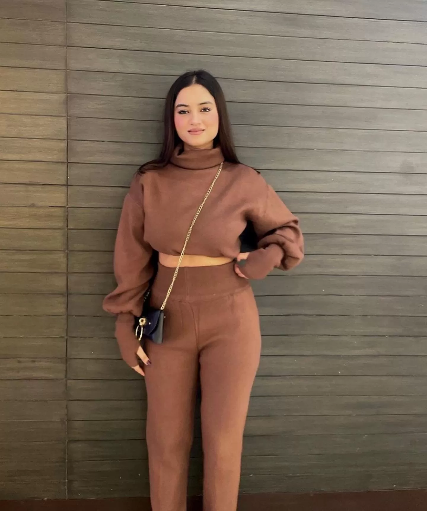 Client Deeksha In Our Turtleneck Warm Tracksuit