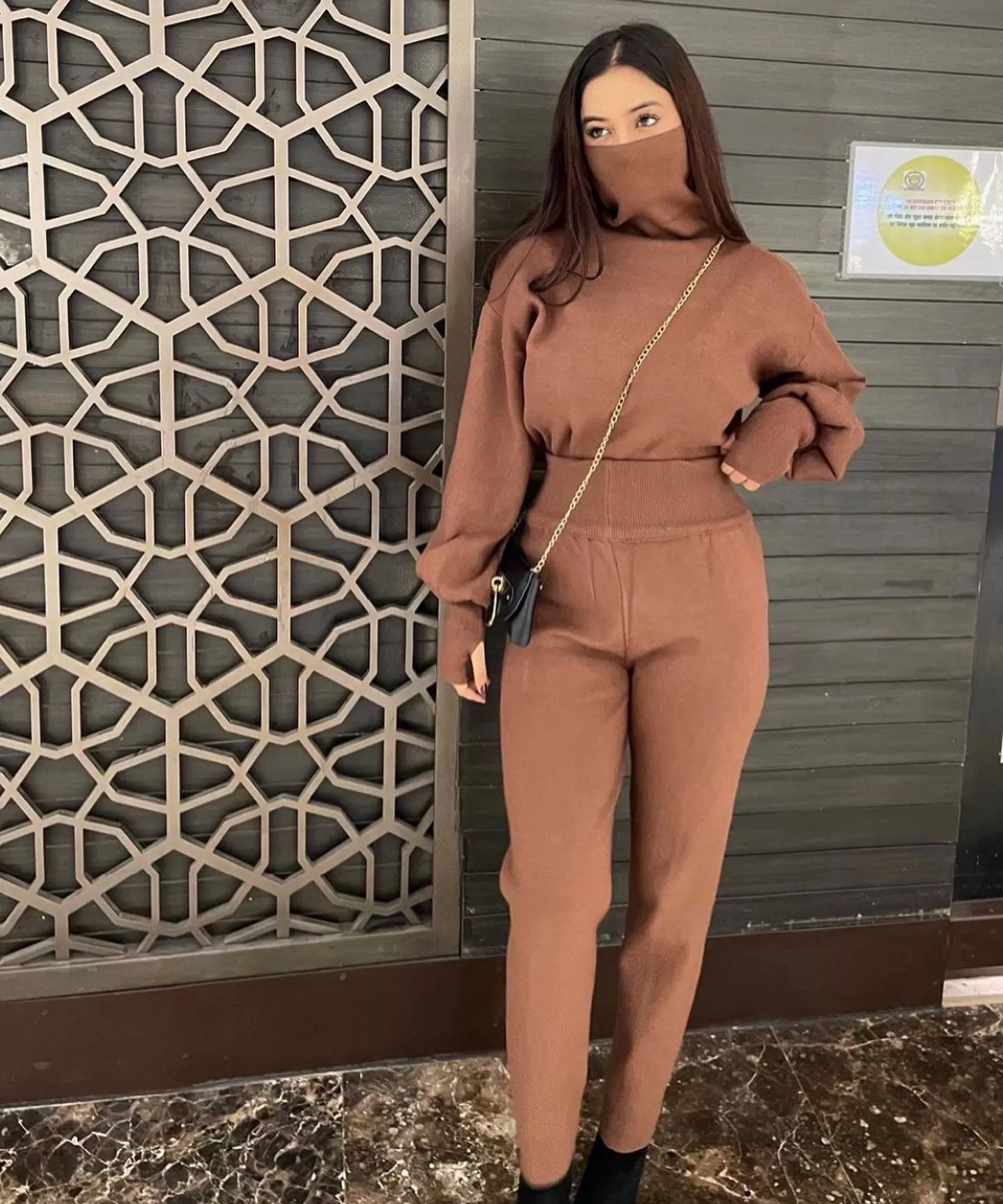 Client Deeksha In Our Turtleneck Warm Tracksuit