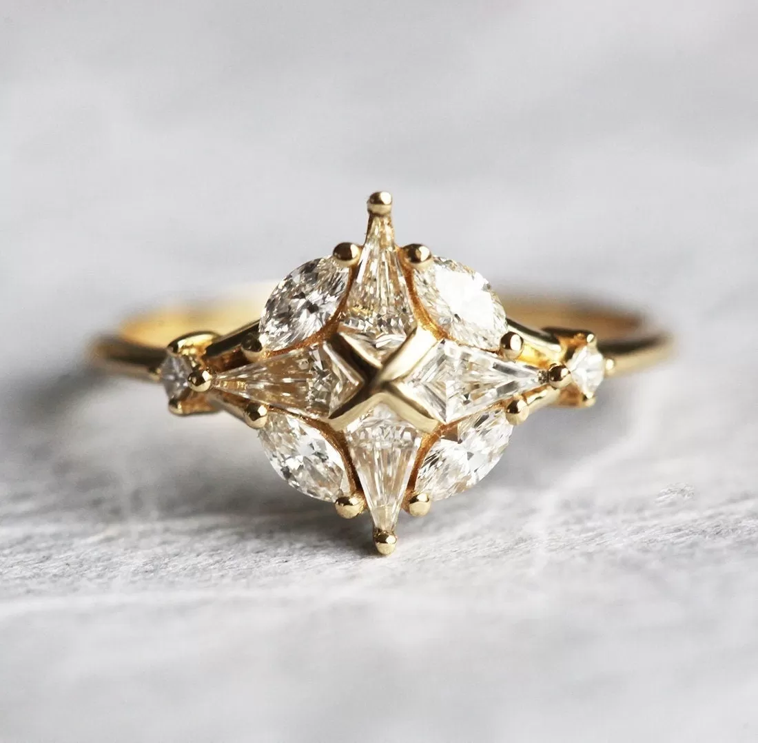 Compass Diamond Ring