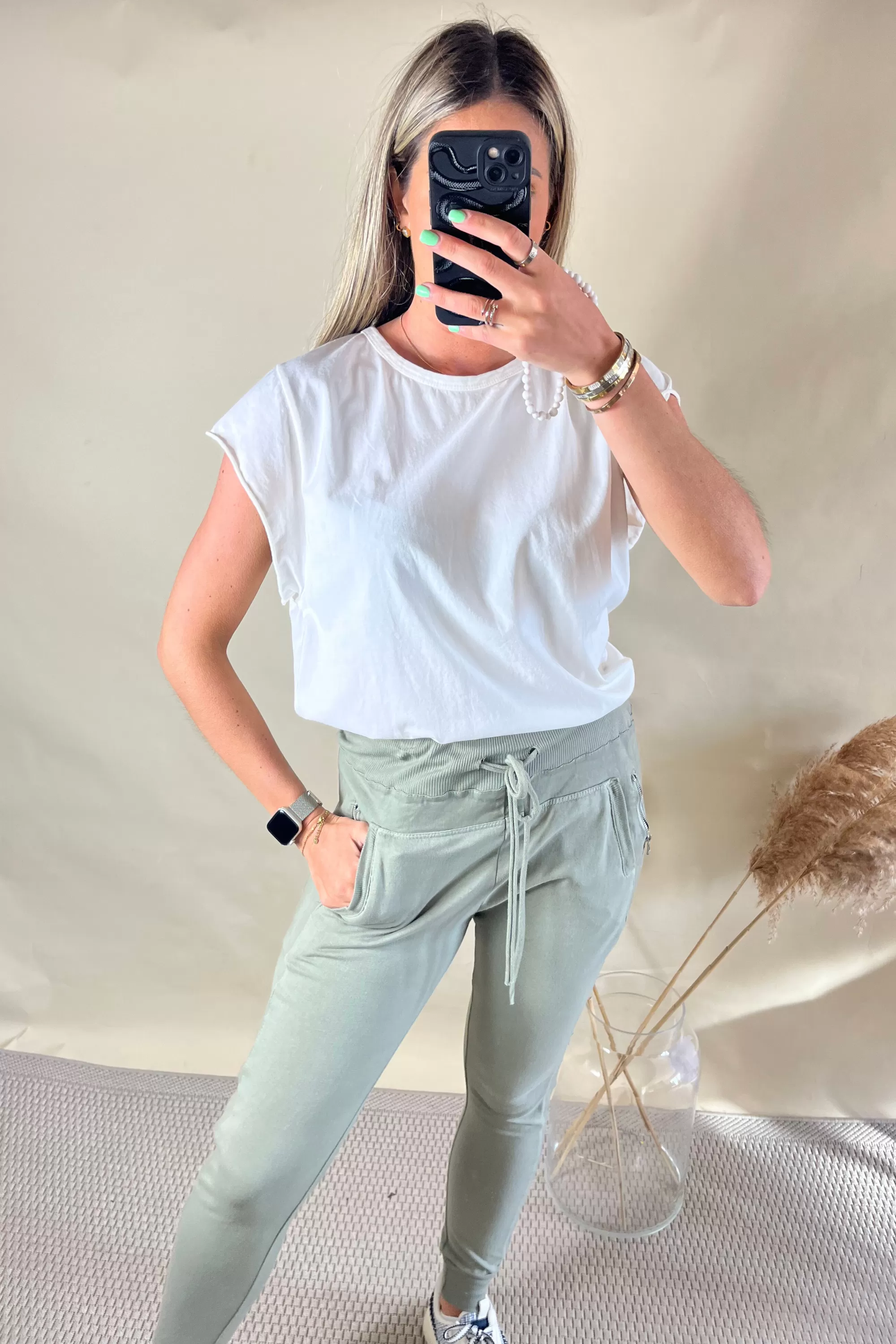 Cream basic top