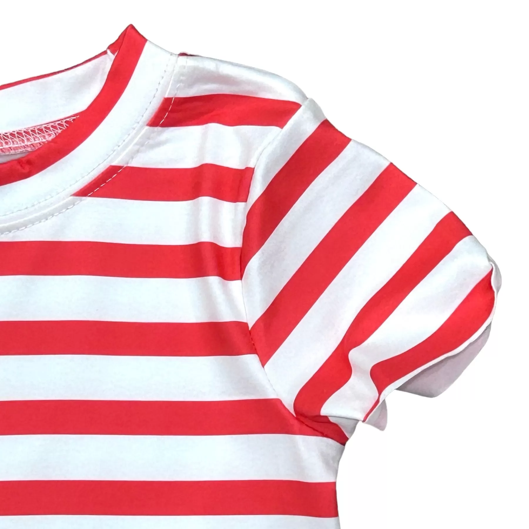 Crop Tee - Red Stripe