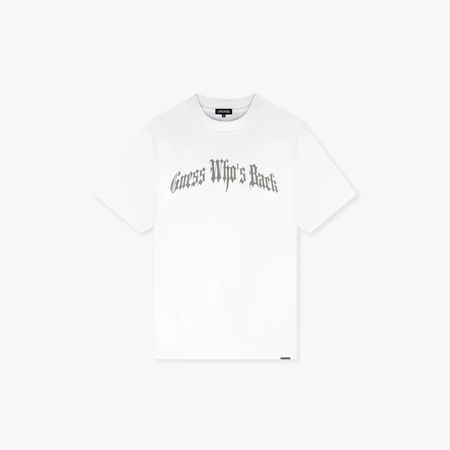 CROYEZ GUESS WHOS BACK T-SHIRT - WHITE/VINTAGE GREY