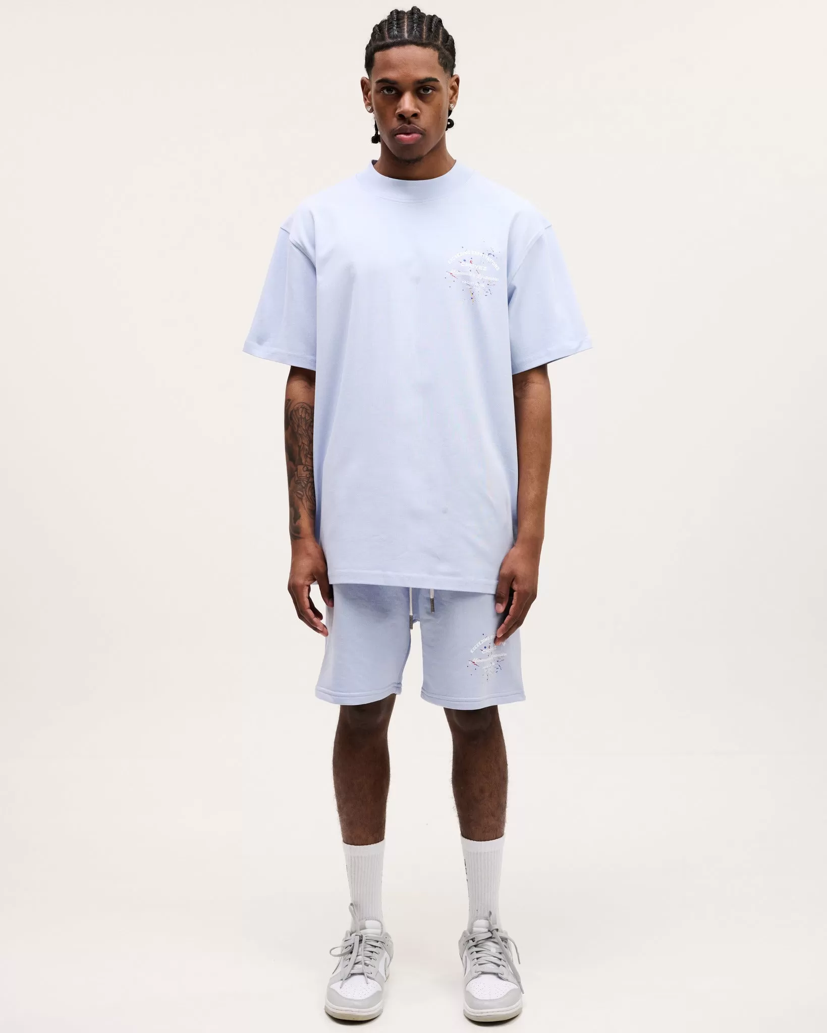 CROYEZ MAINTENANCE T-SHIRT - GREY MELANGE/OFF-WHITE