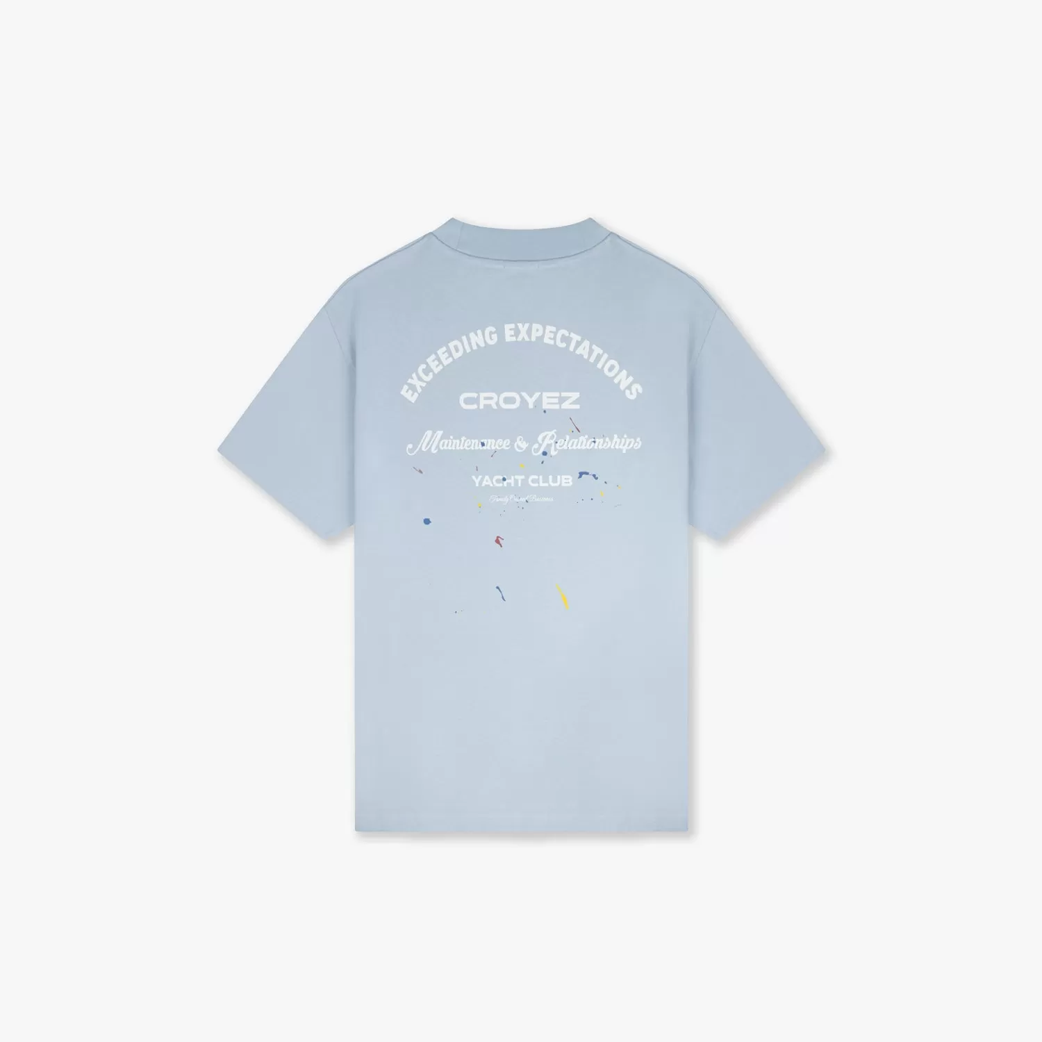 CROYEZ MAINTENANCE T-SHIRT - GREY MELANGE/OFF-WHITE