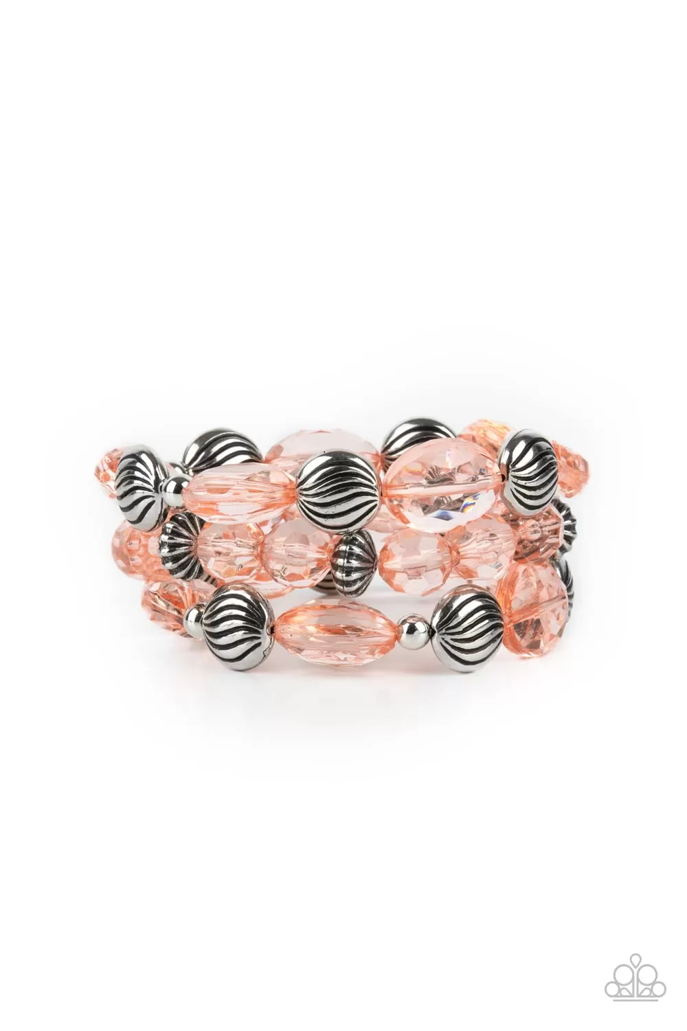 Crystal Charisma - Orange Paparazzi Bracelet