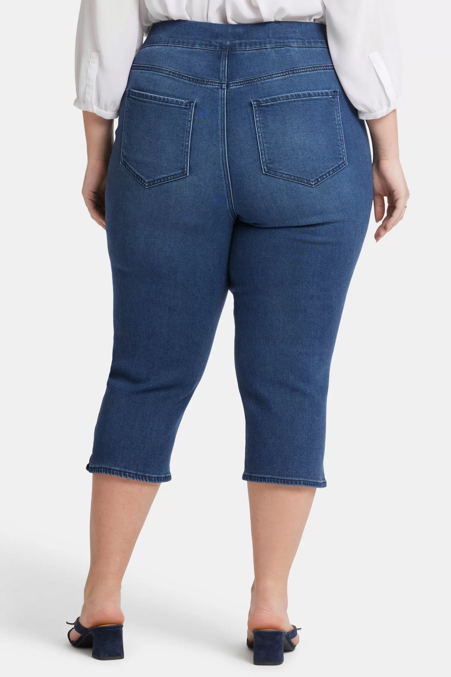 Dakota Crop Pull-On Jeans In Plus Size - Olympus