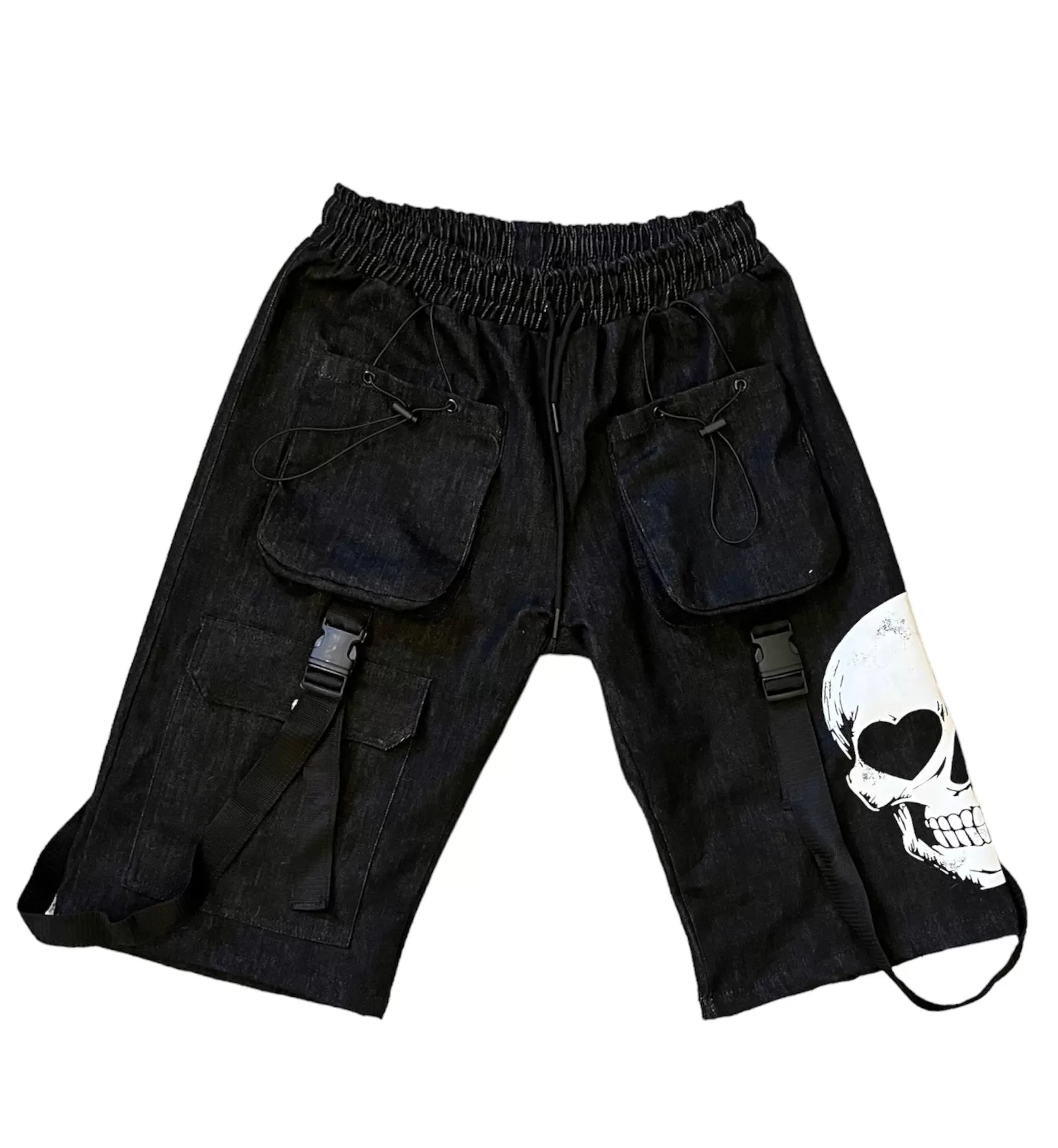 Denim Cargo Shorts