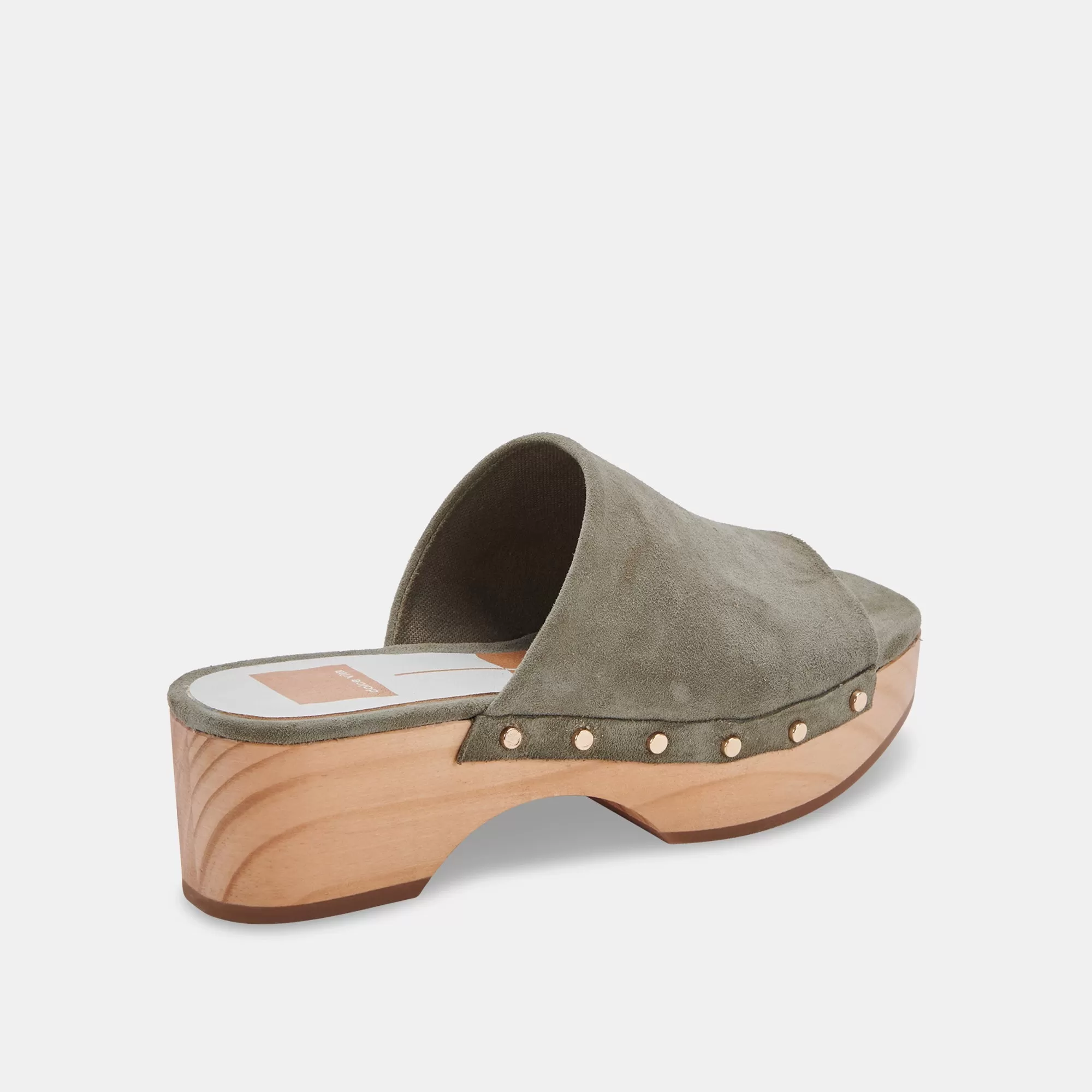 DORADO MULES IN SAGE SUEDE - re:vita