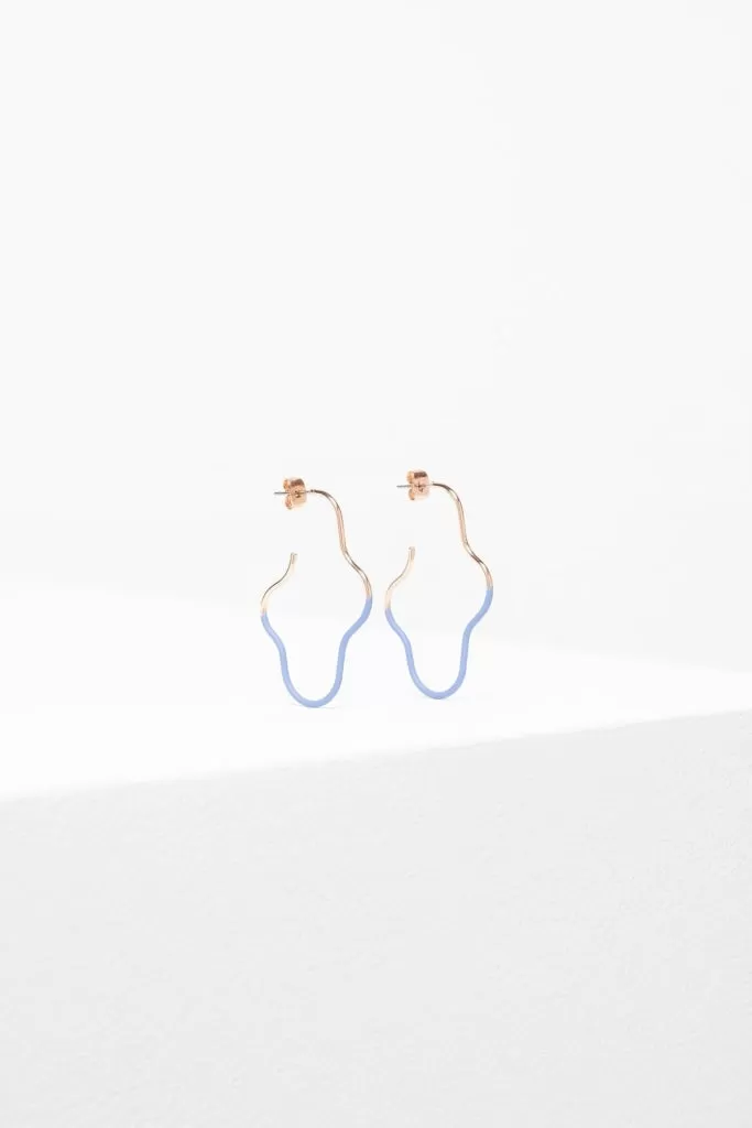 Elk The Label - Wave Earring - Blue Mist