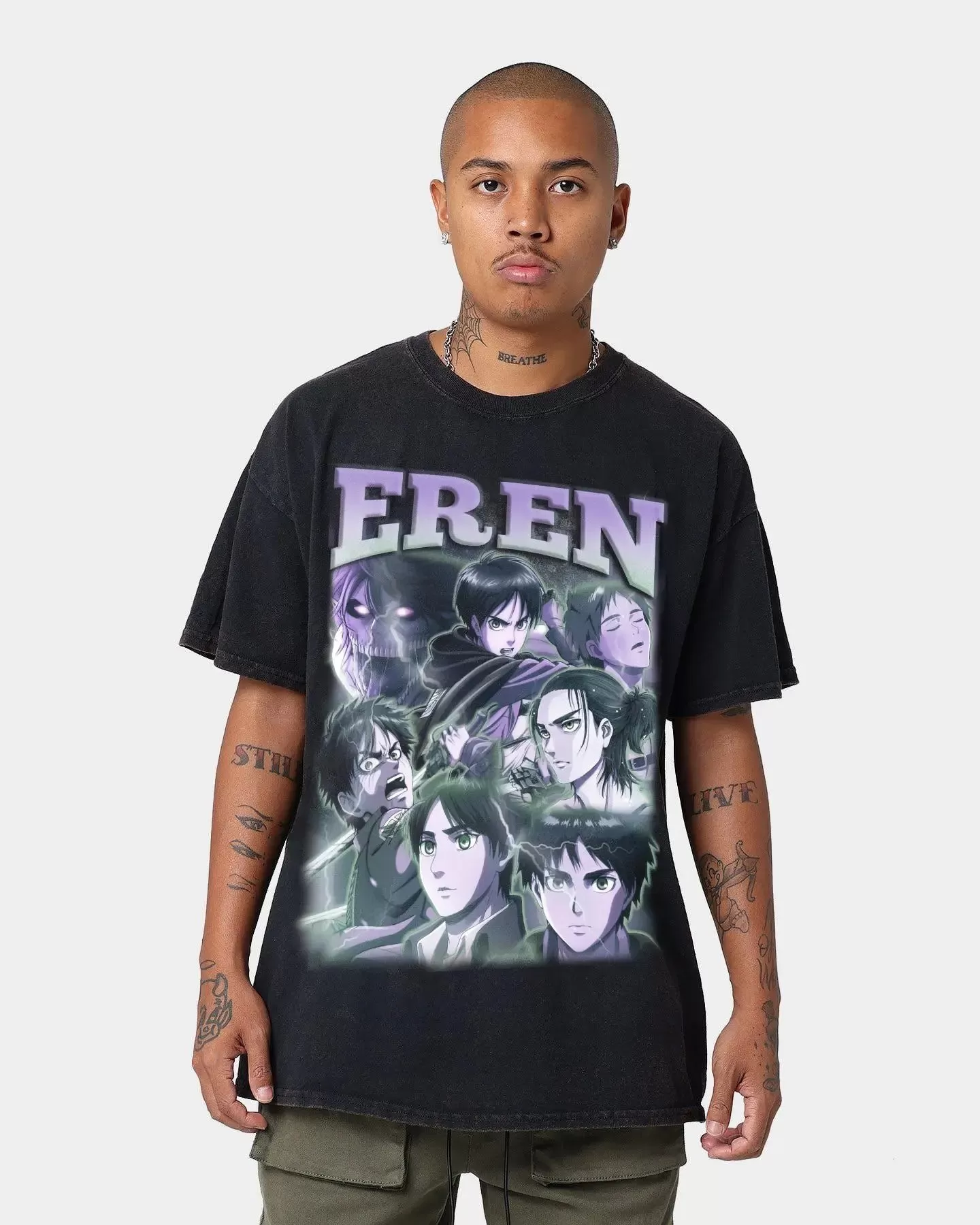 Eren Yeager Tee - Black