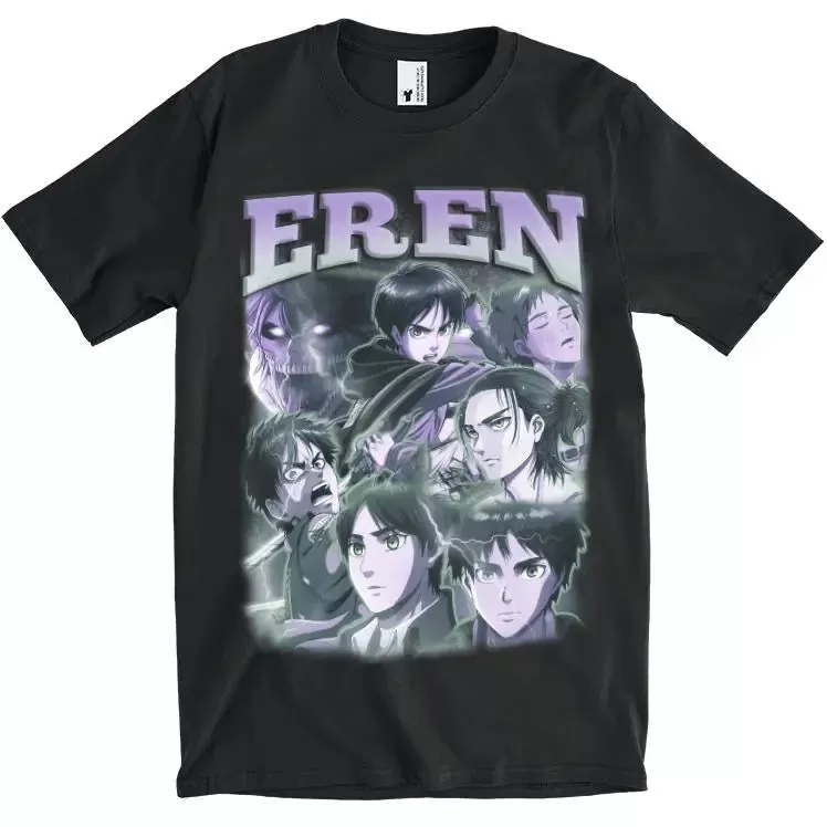 Eren Yeager Tee - Black