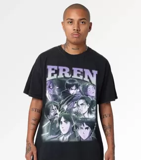 Eren Yeager Tee - Black