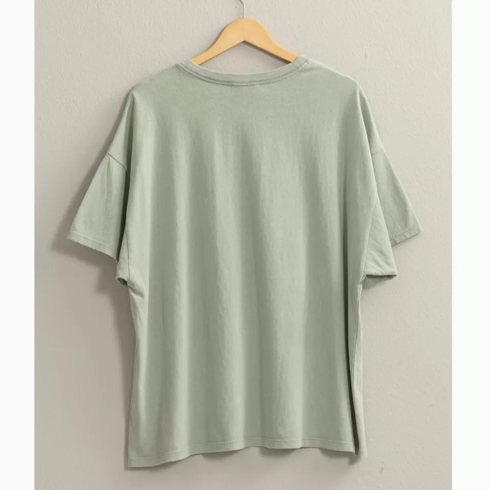 Everyday Simple Oversized Solid T-Shirt