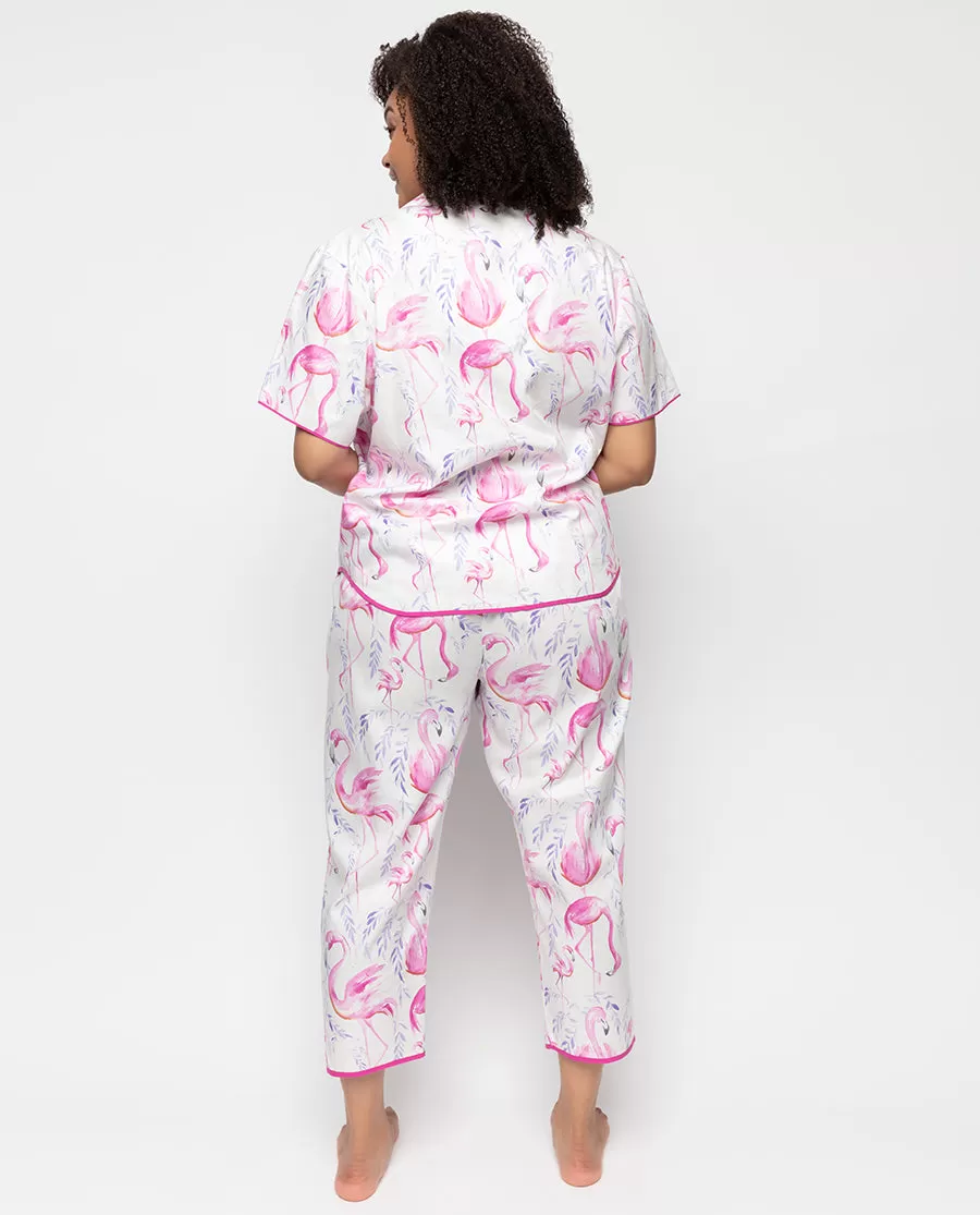 Fifi Flamingo Print Pyjama Top