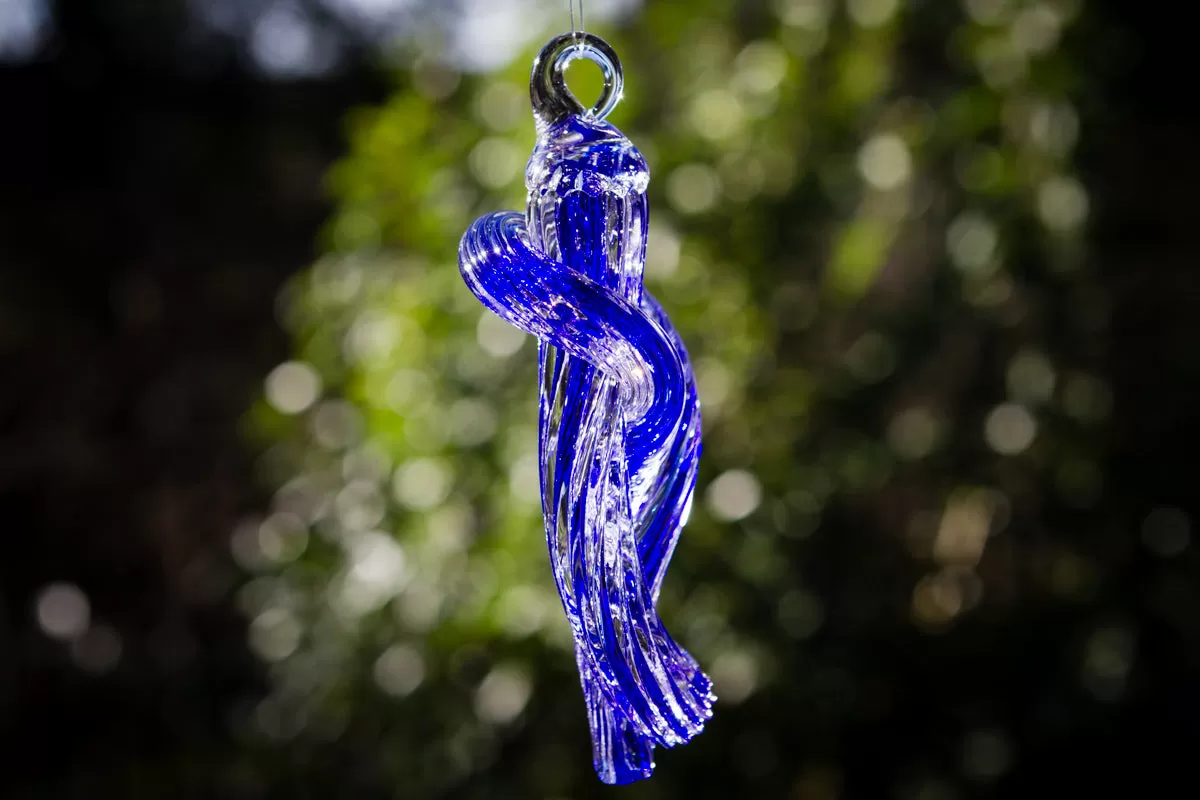 Forget Me Knot Suncatcher with Cremains