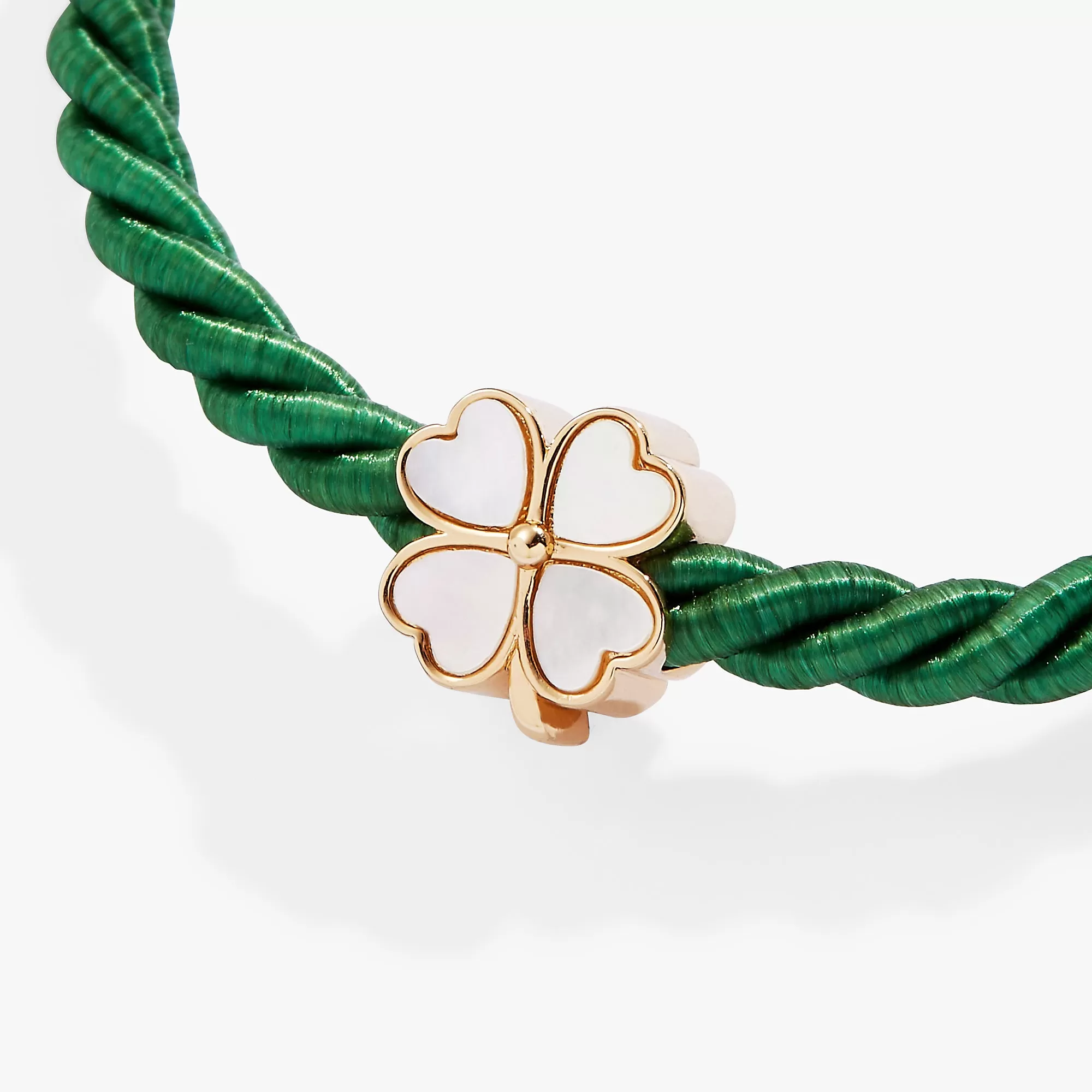 Four Leaf Clover Cord Bracelet