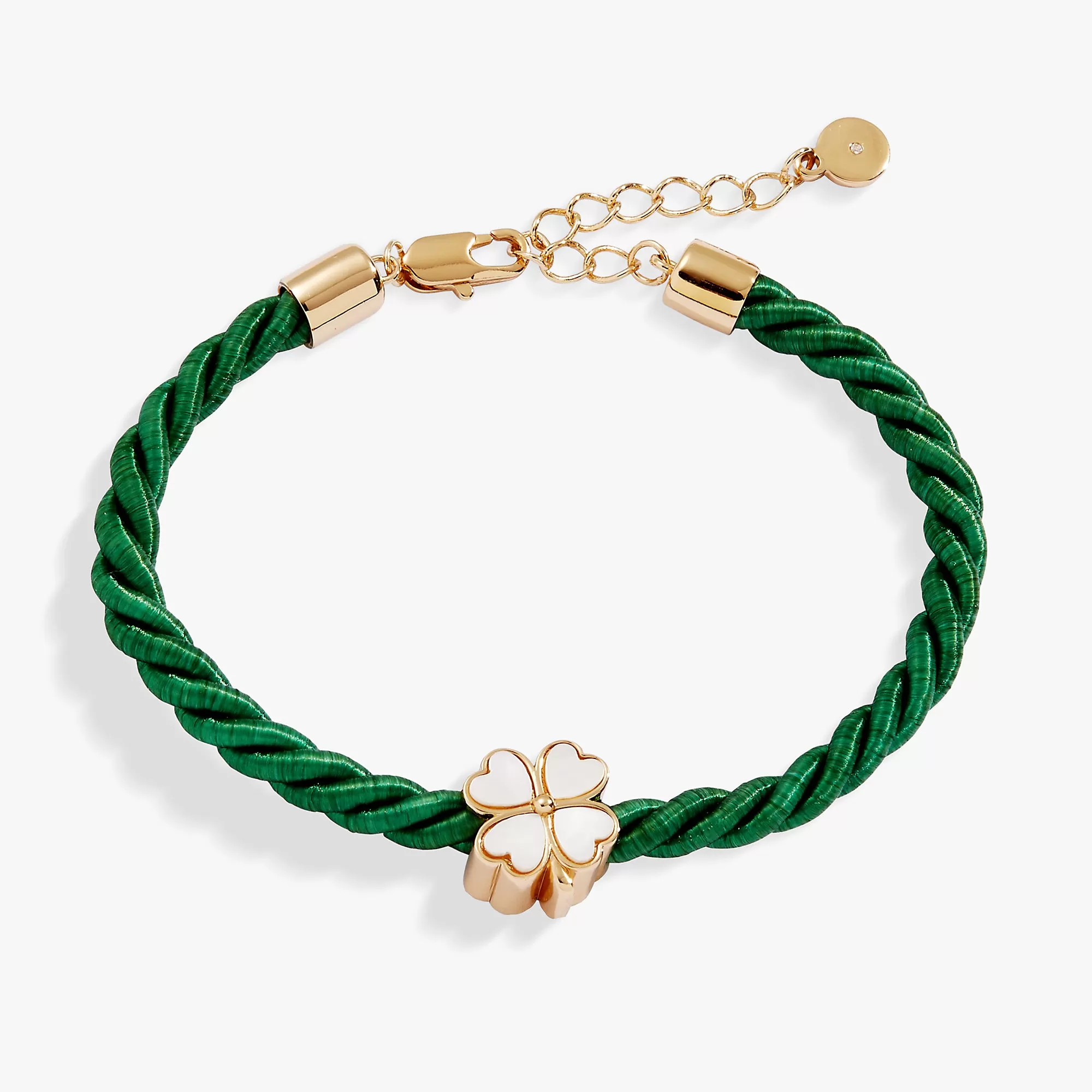 Four Leaf Clover Cord Bracelet