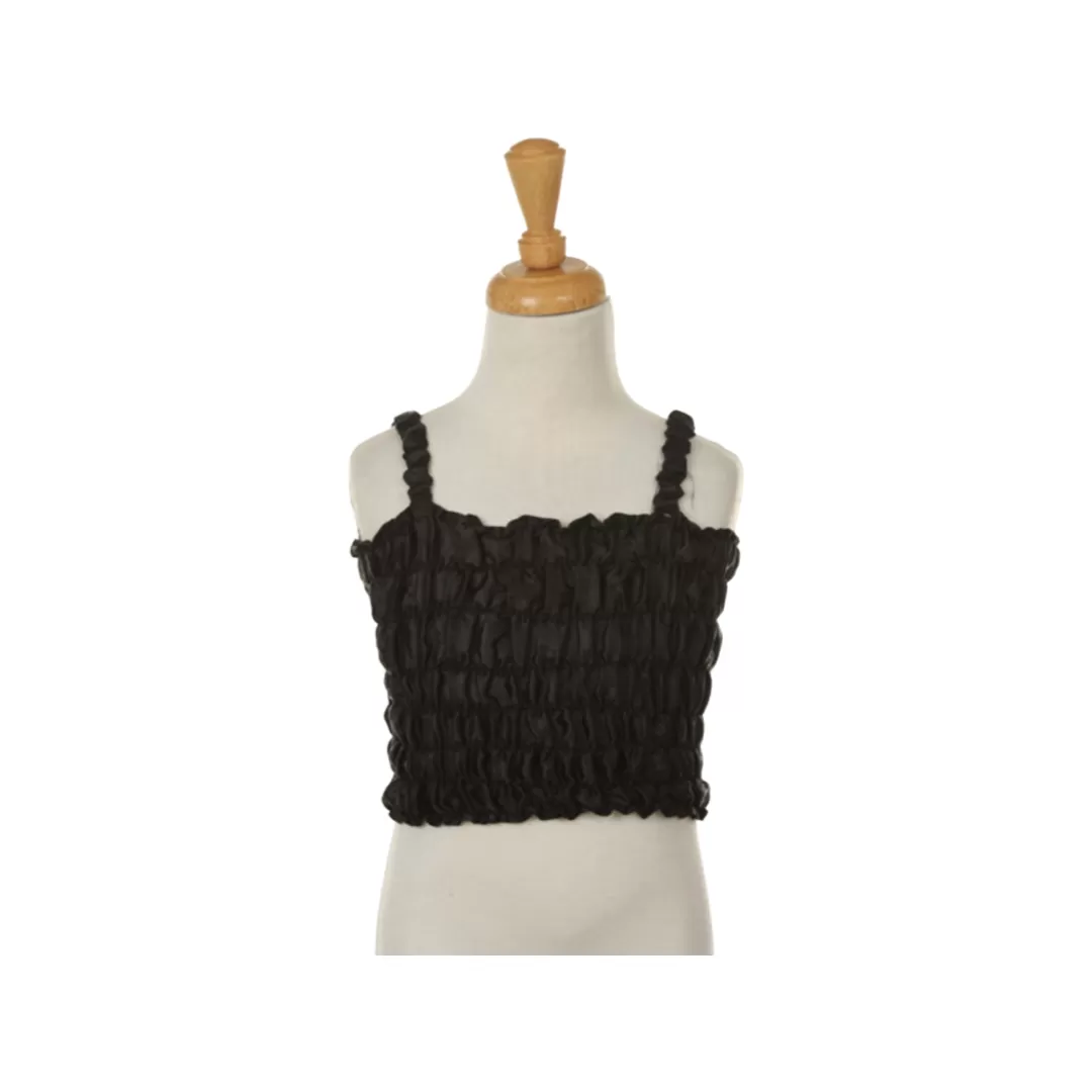 GIRLS SLEEVELESS CROP TOP