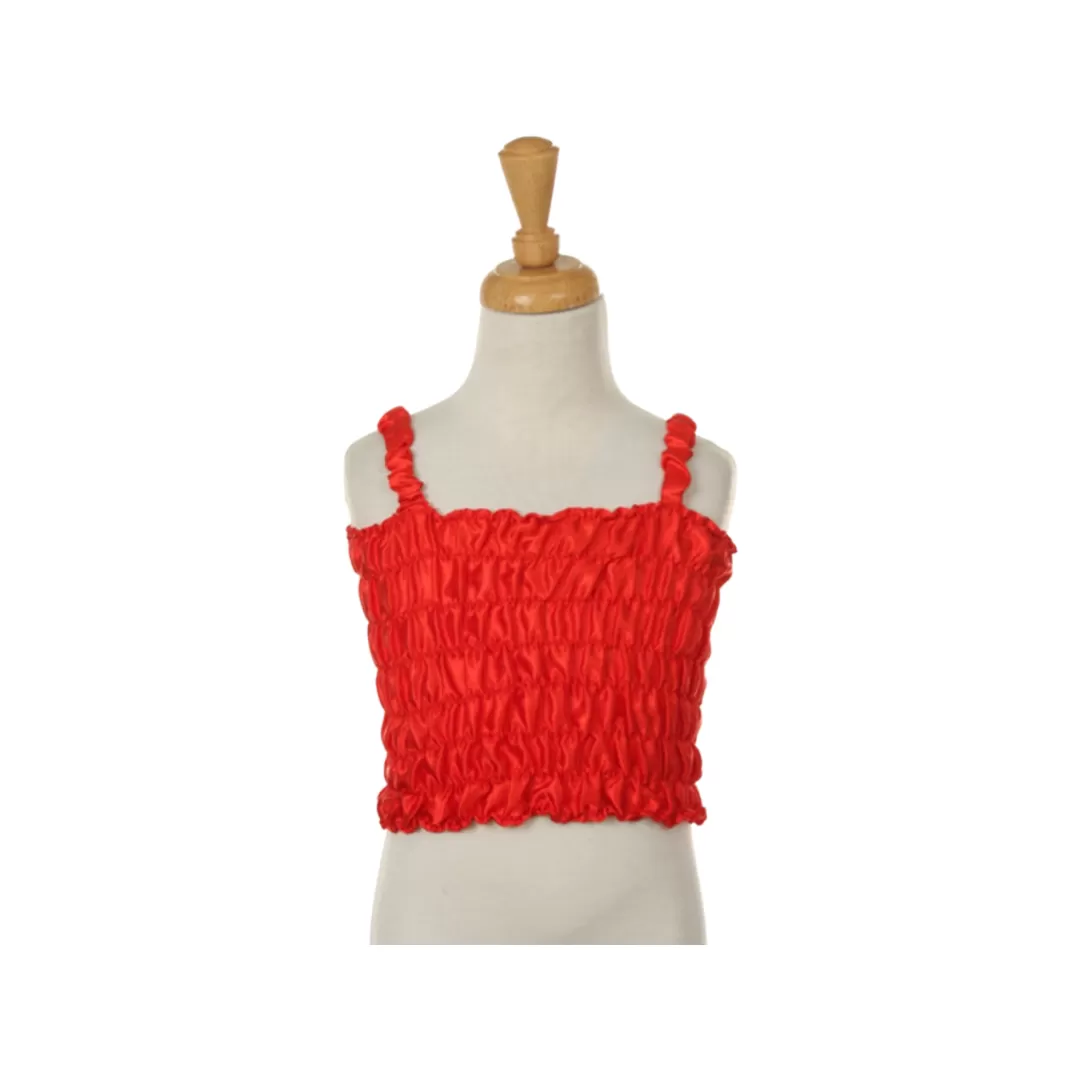 GIRLS SLEEVELESS CROP TOP