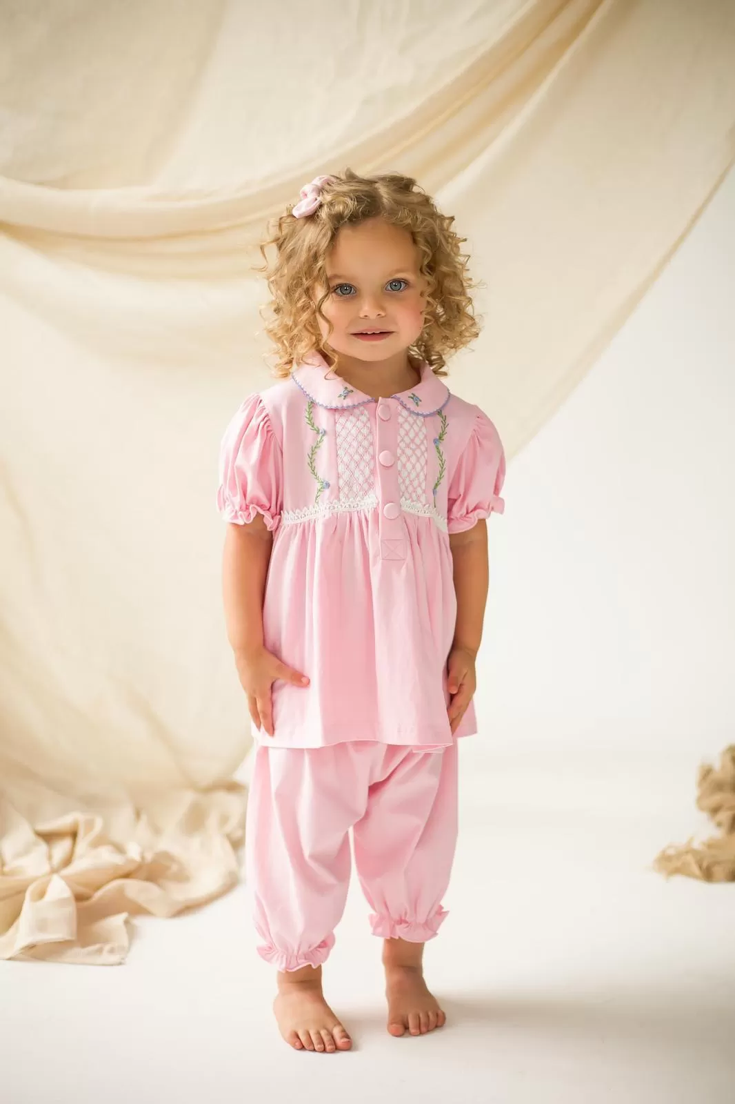 Girls Smocked Pyjamas