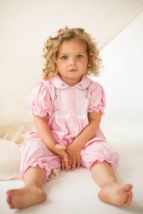 Girls Smocked Pyjamas