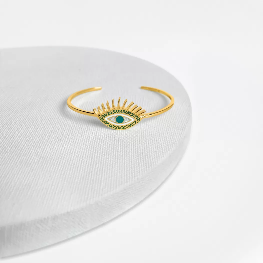 Gold Evil Eye Bracelet (Intuition) - Gold