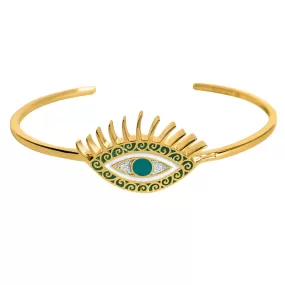 Gold Evil Eye Bracelet (Intuition) - Gold