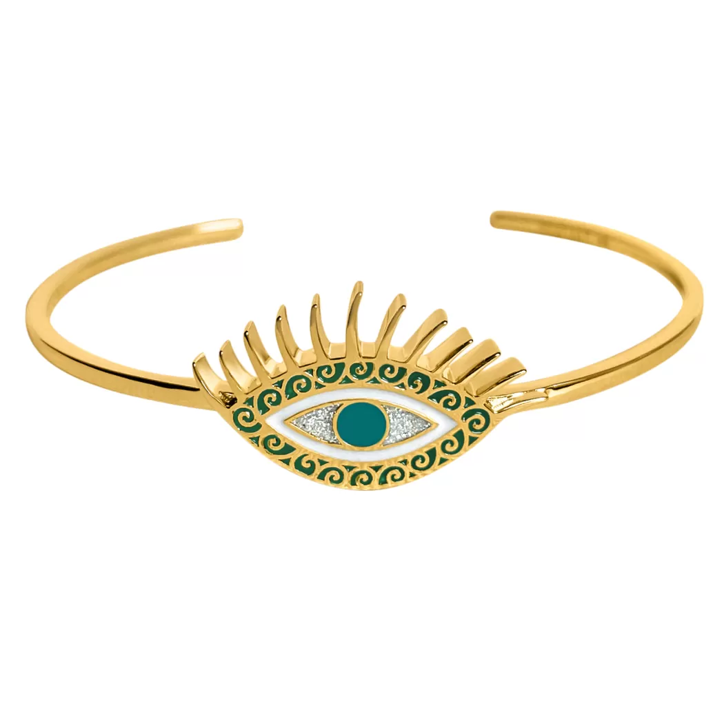 Gold Evil Eye Bracelet (Intuition) - Gold