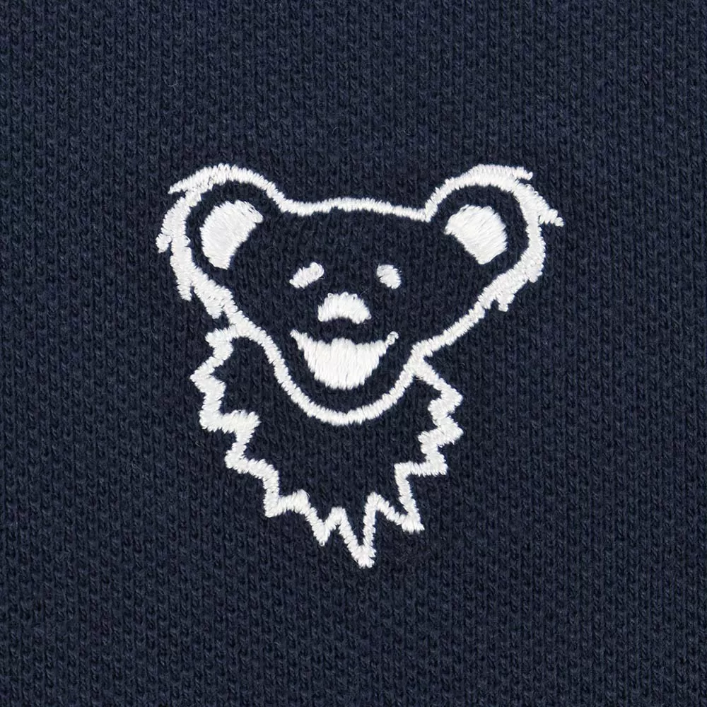 Grateful Dead | Pique Polo |  Navy Bear