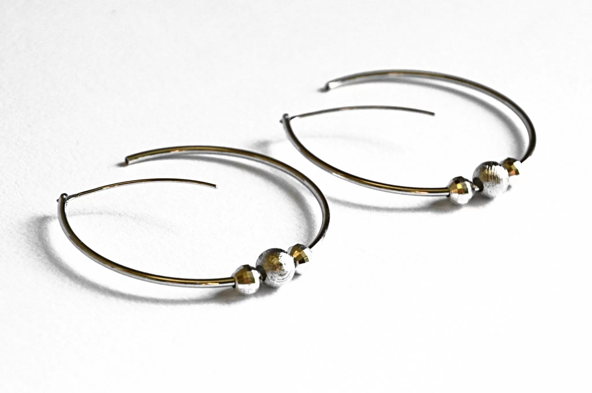 Hoop Meteorite Earrings