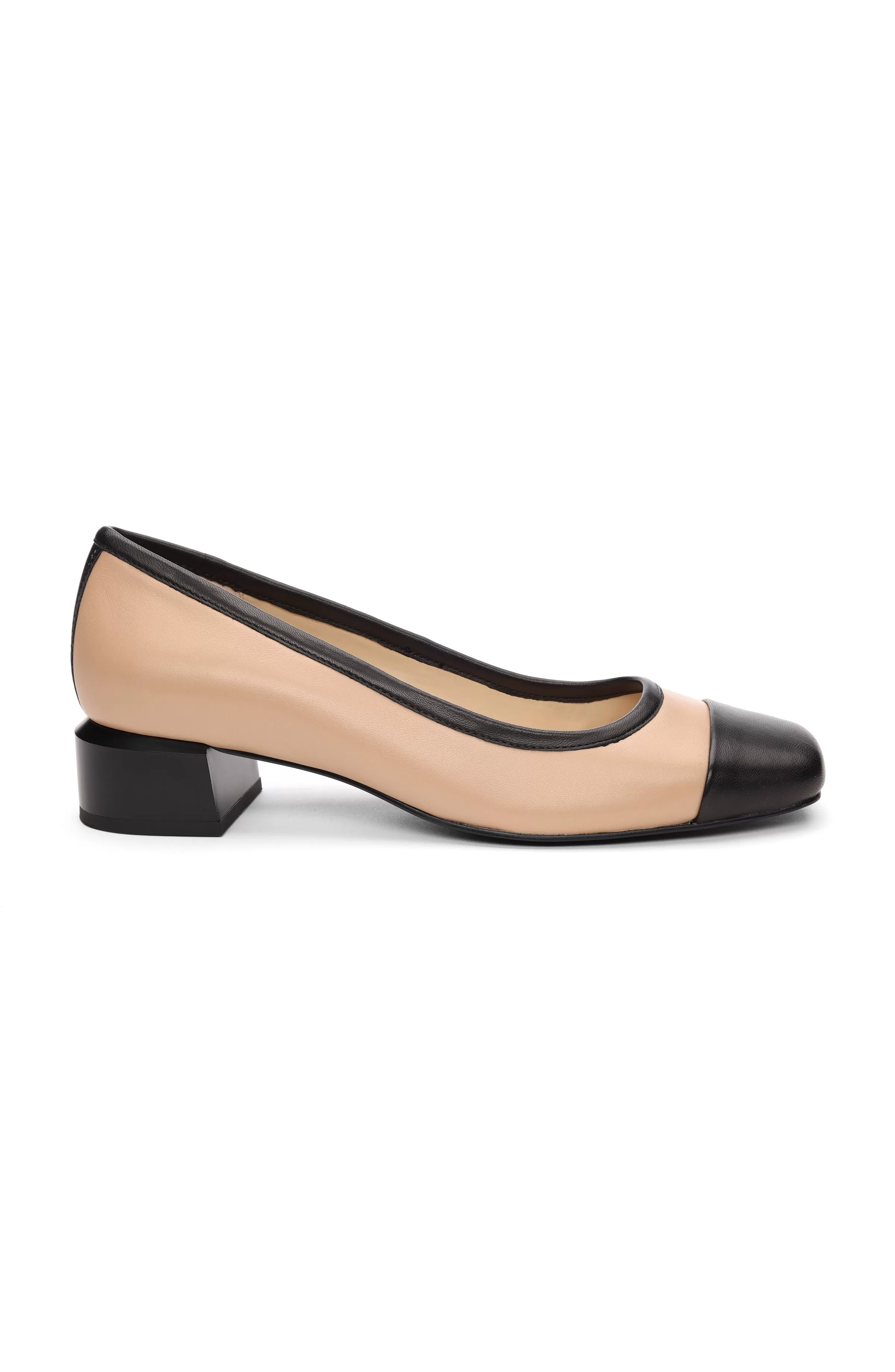 IRVINE ROUNDED TOE SLIP ON WITH BLOCK HEEL