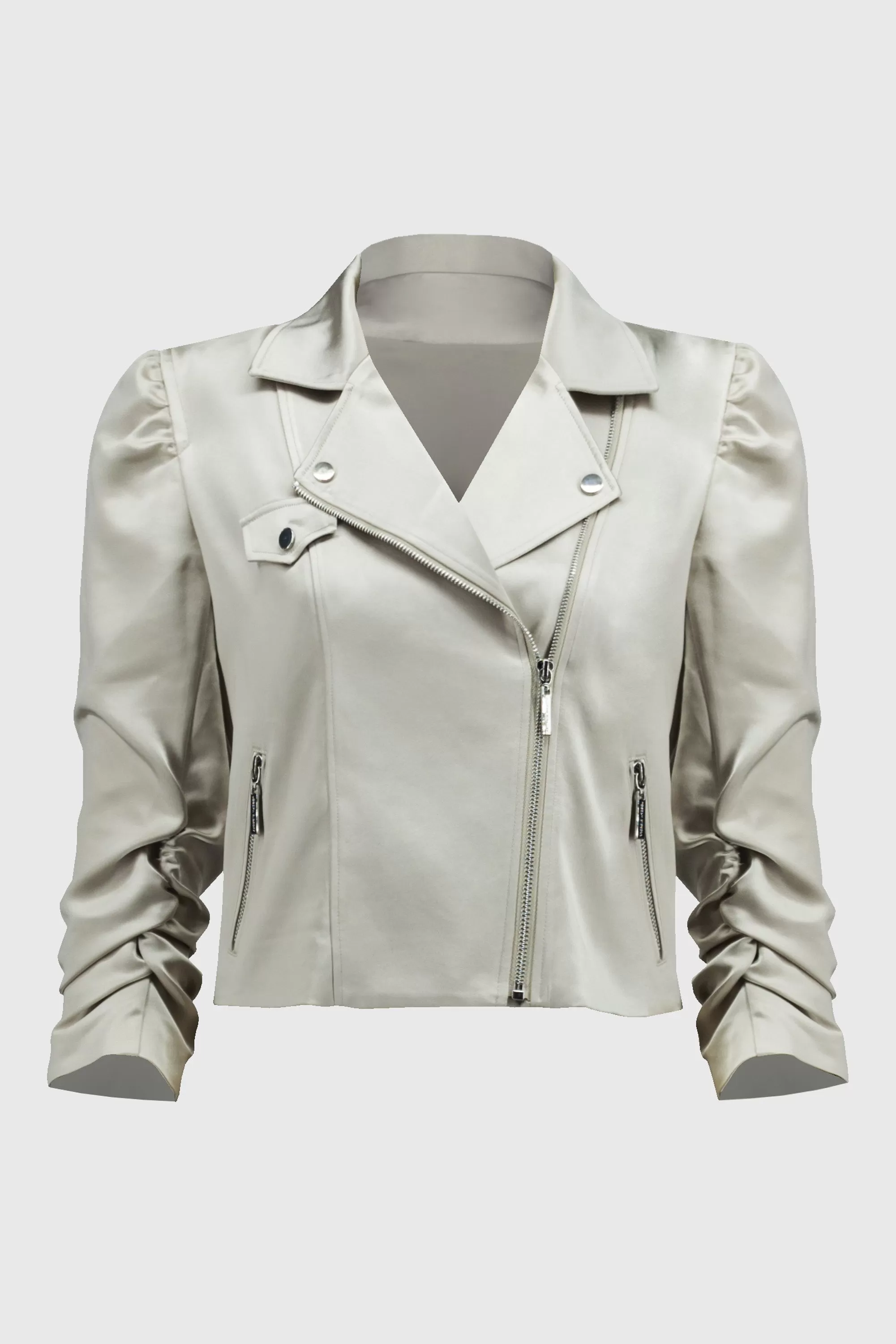 Joseph Ribkoff Moto Jacket 244903 - Moonstone