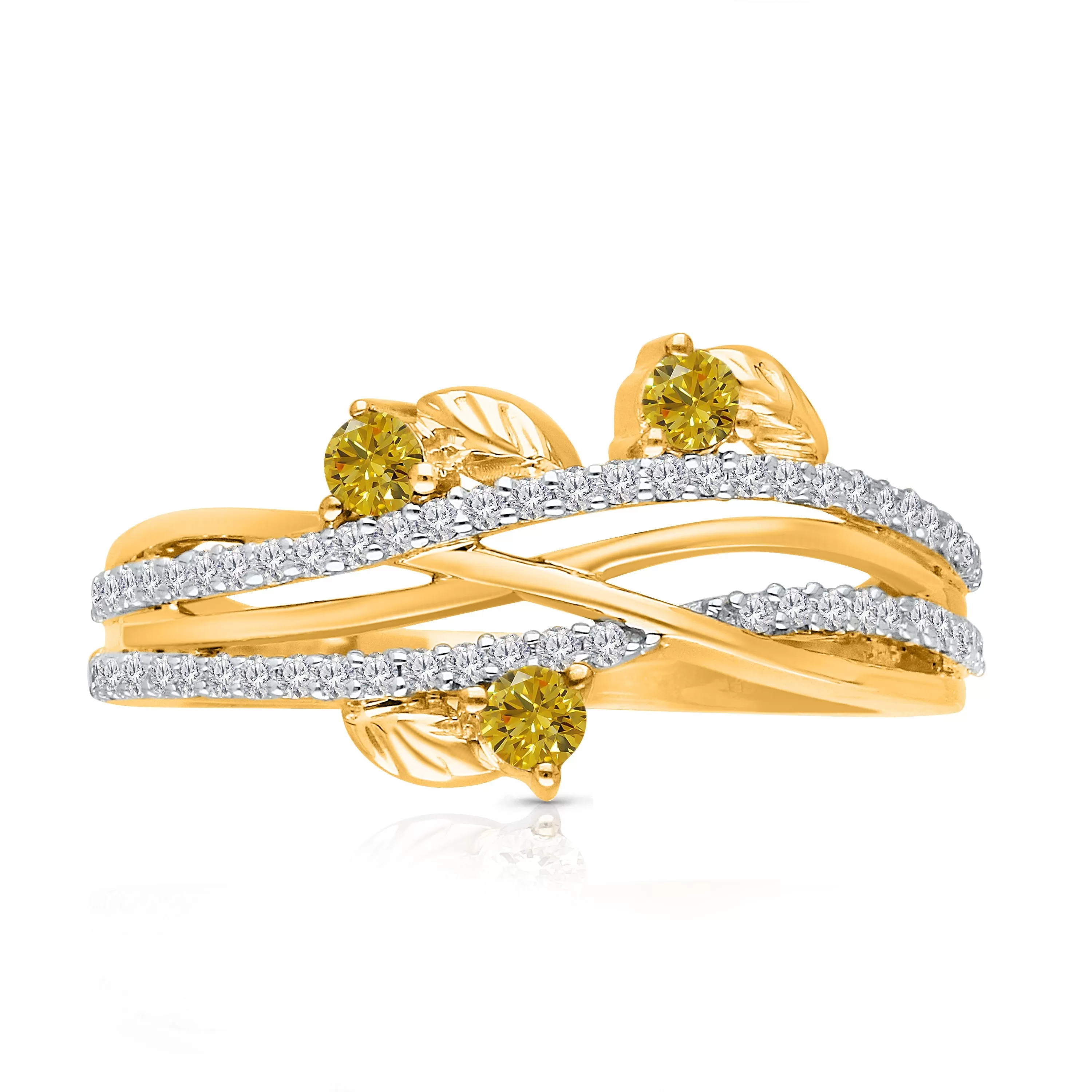 Kallati Eternal Diamond Ring in 14K Two-Tone Gold