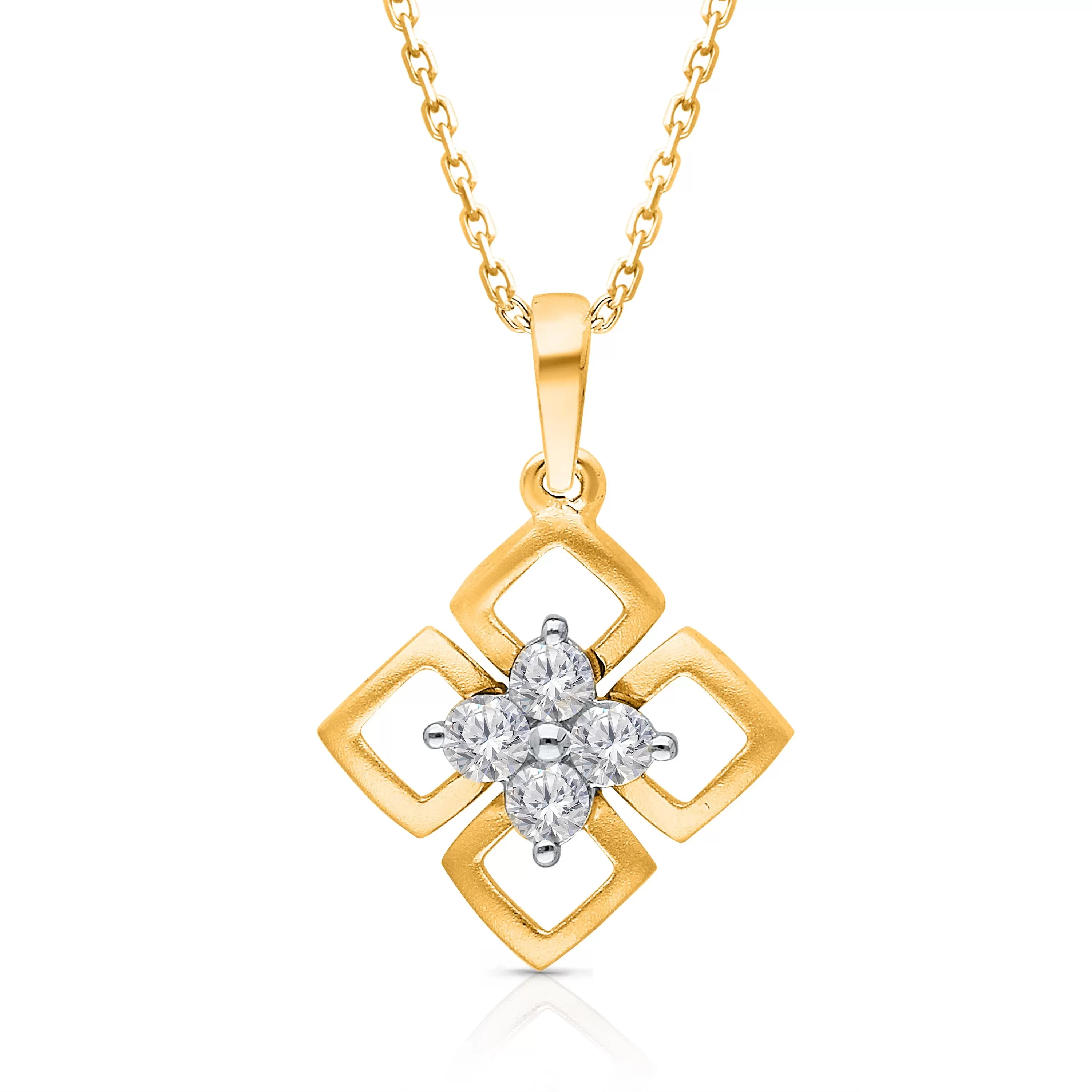 Kallati Eternal Two-Tone Gold Diamond Pendant