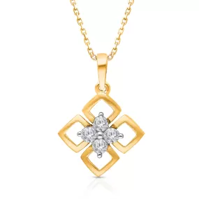 Kallati Eternal Two-Tone Gold Diamond Pendant