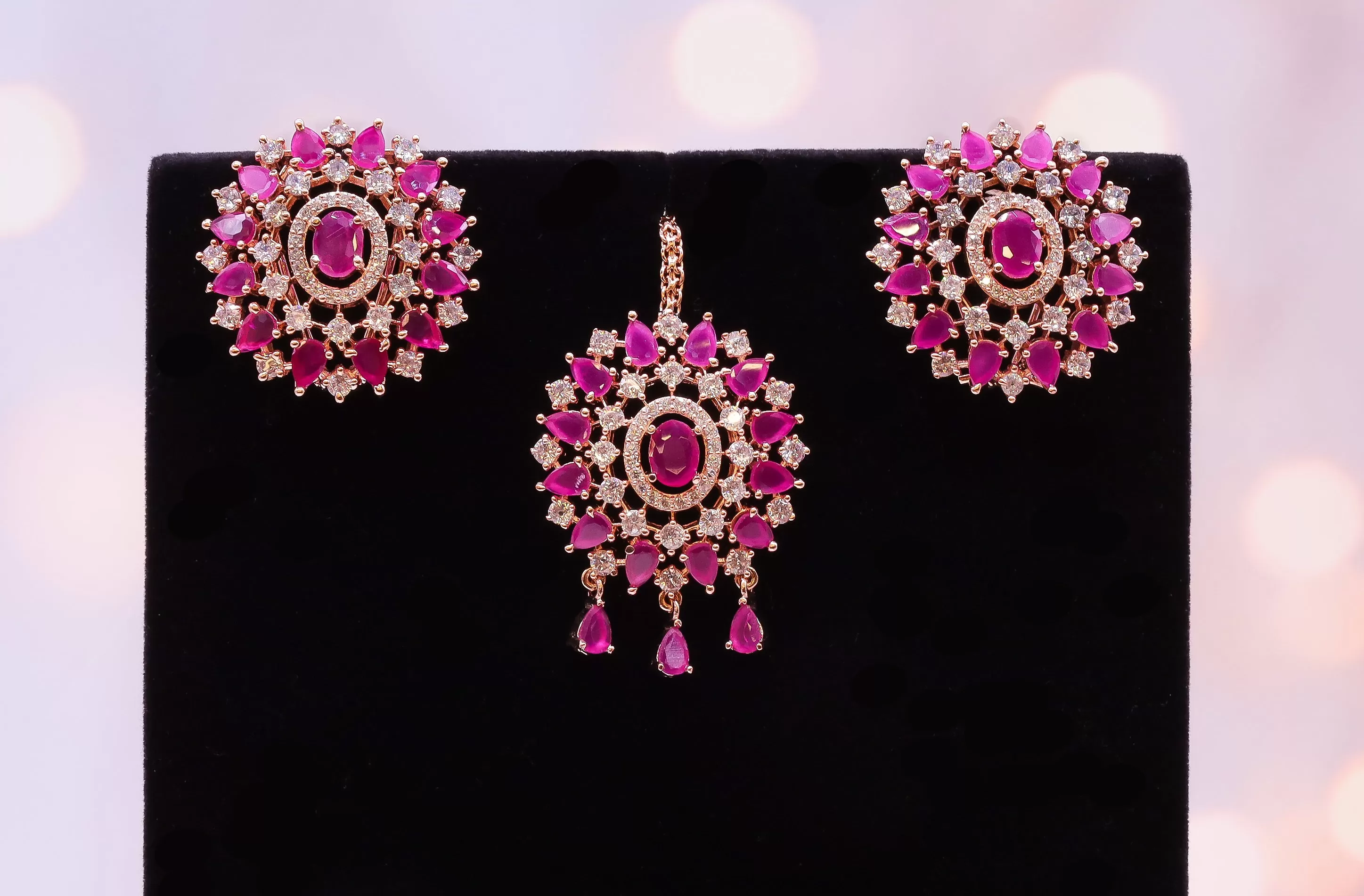 Katie Earrings with Tikka