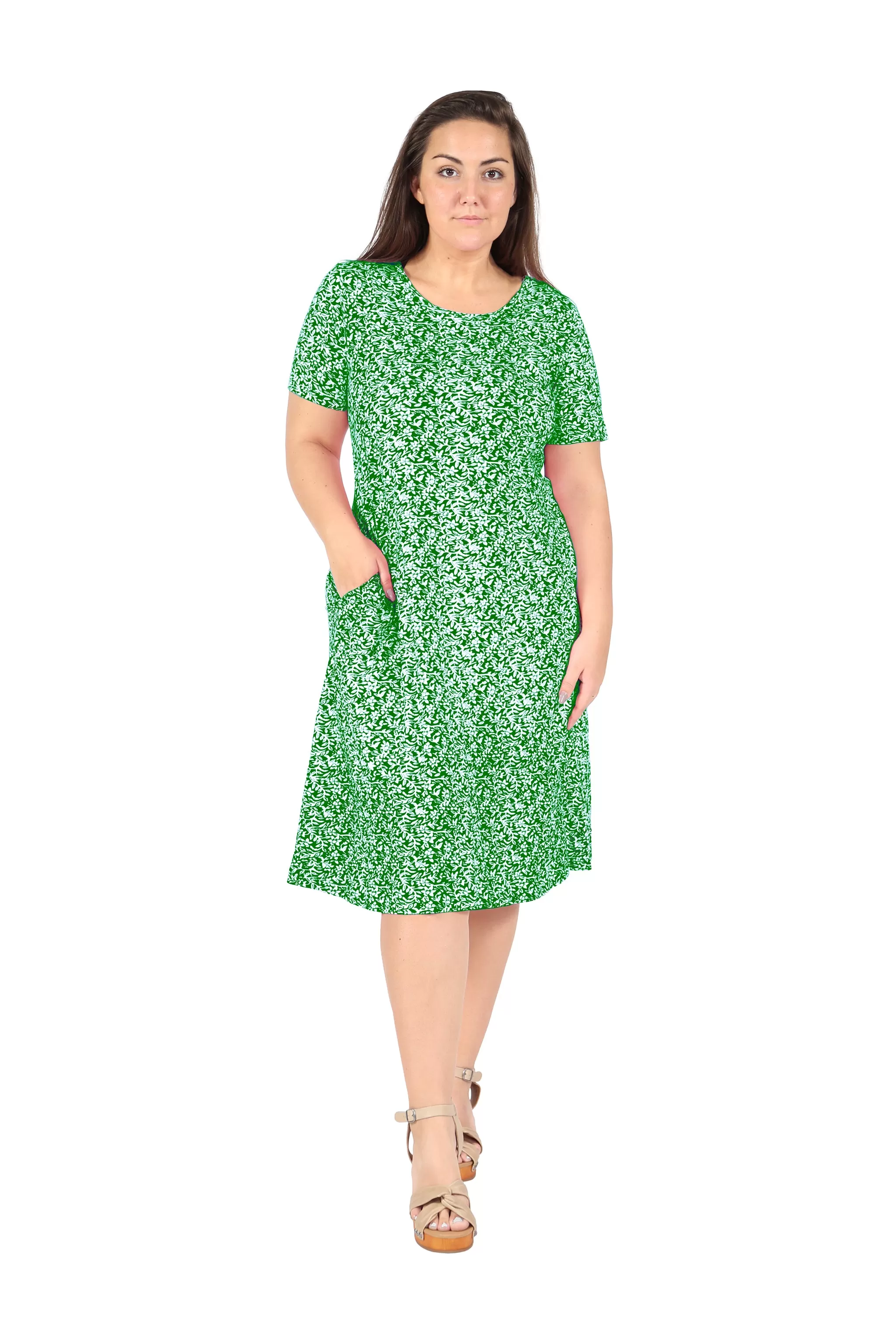 La Cera Plus Size A-Line Knit Dress