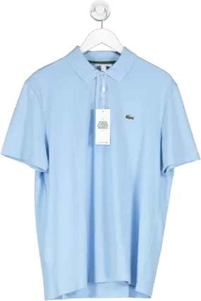 Lacoste Blue Regular Fit organic stretch Cotton Polo Shirt UK L