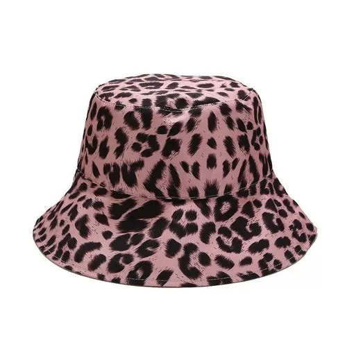 leopard Print Bucket Hat Fisherman Hat