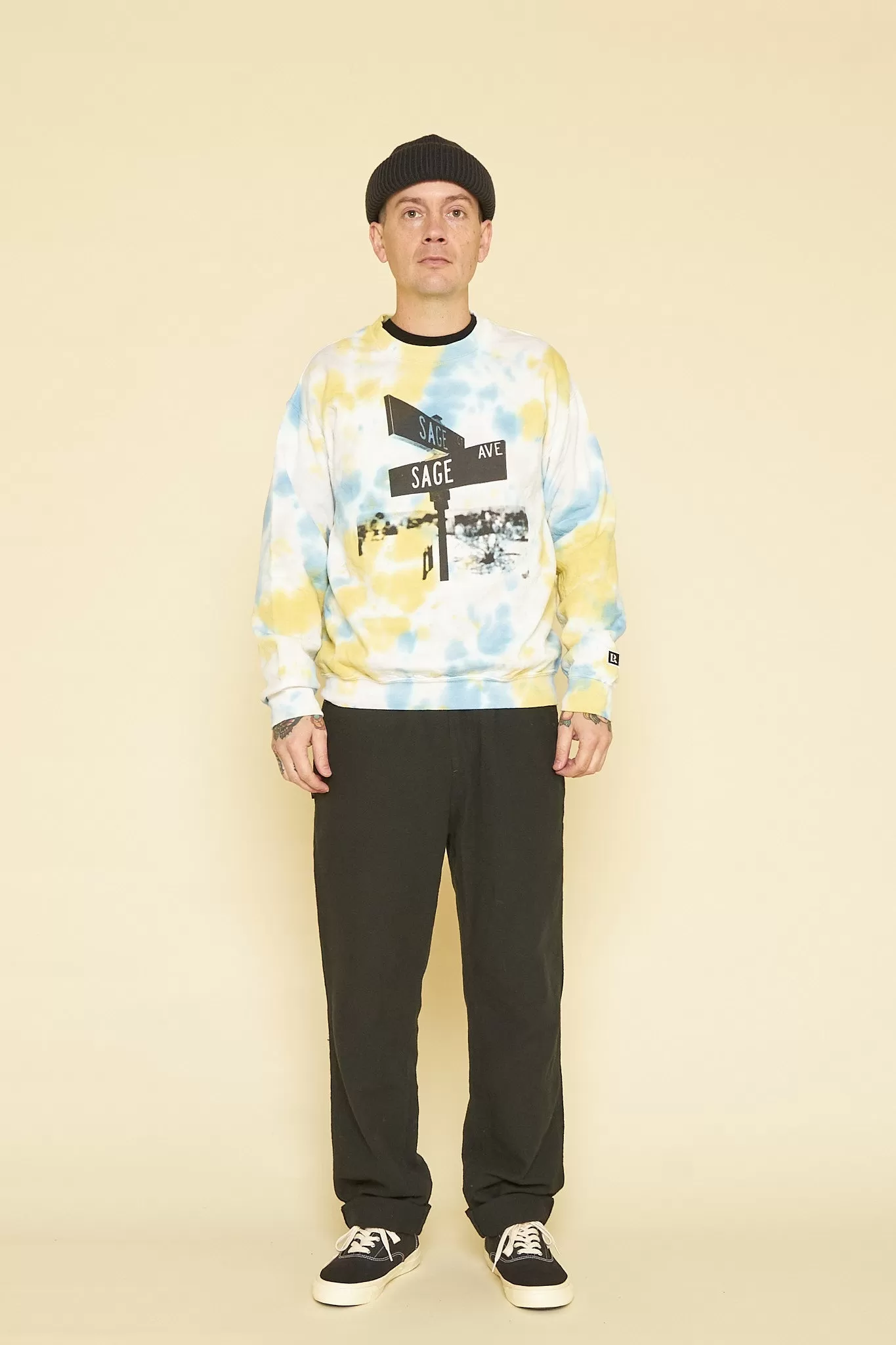 Liberaiders Tiedye Crewneck - Yellow